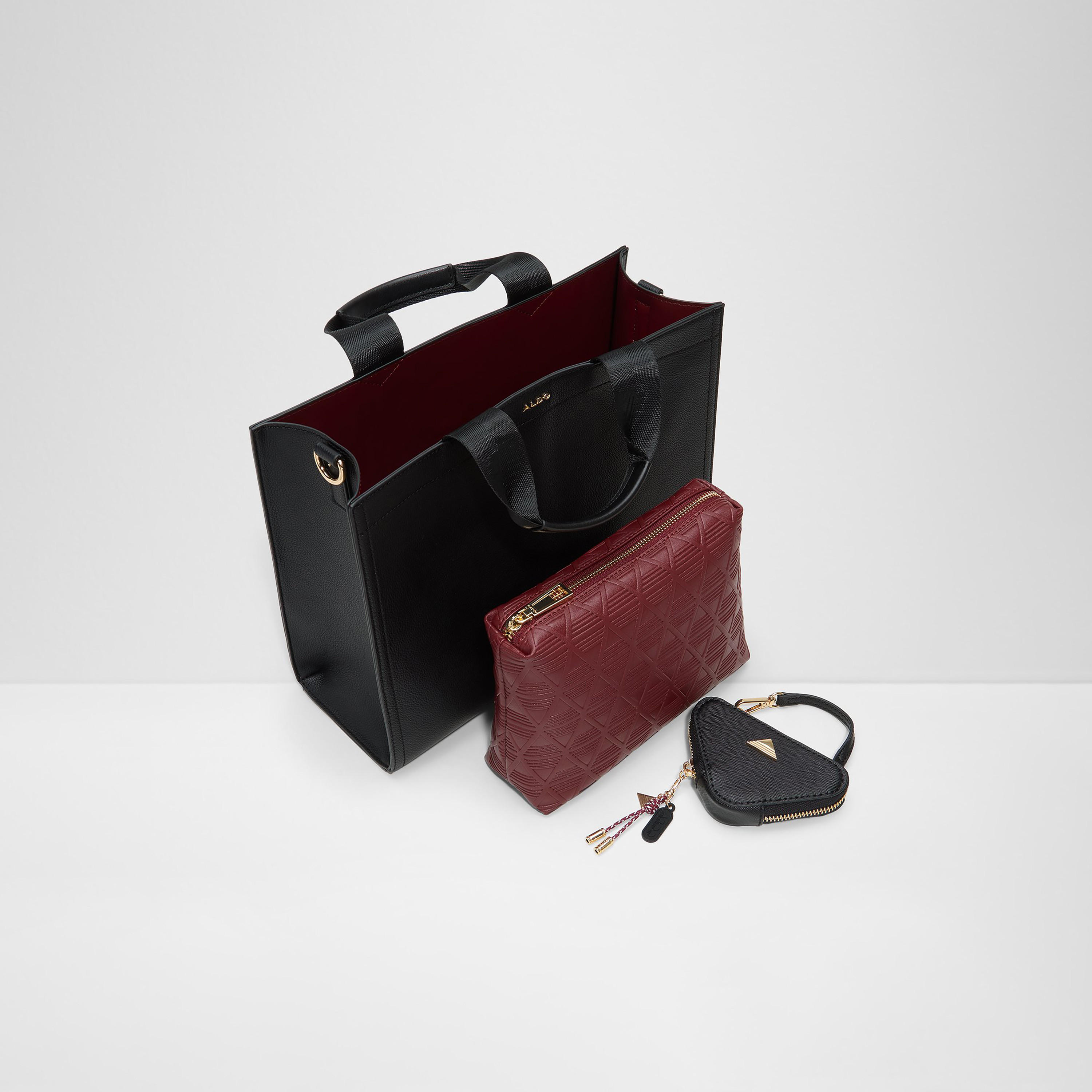 Aldo Mtl72 Plain Double Handle Tote Bag & Pouch with Open Top and Adjustable Strap-women-bagsandwallets-handbags-image-3