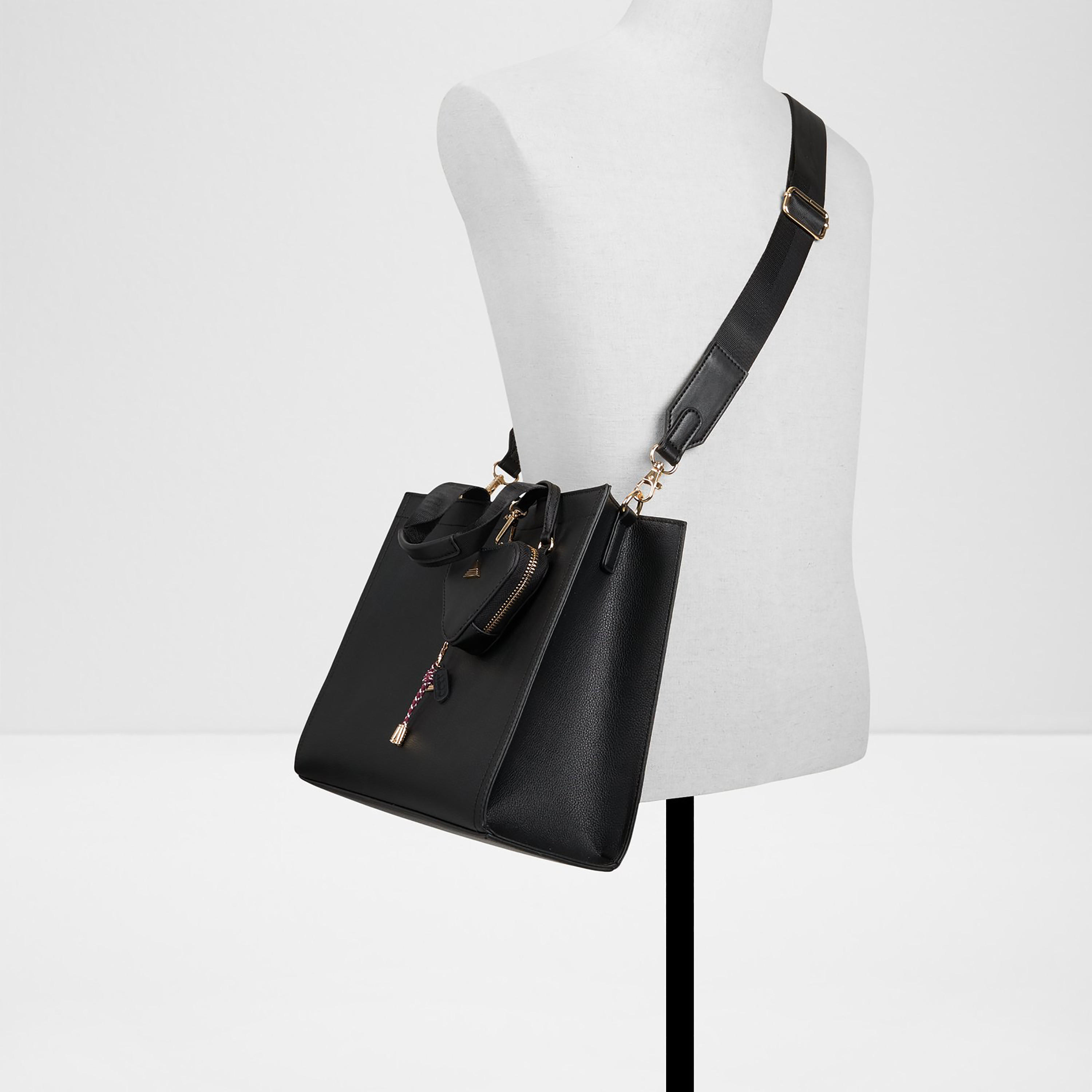 Aldo Mtl72 Plain Double Handle Tote Bag & Pouch with Open Top and Adjustable Strap-women-bagsandwallets-handbags-image-4