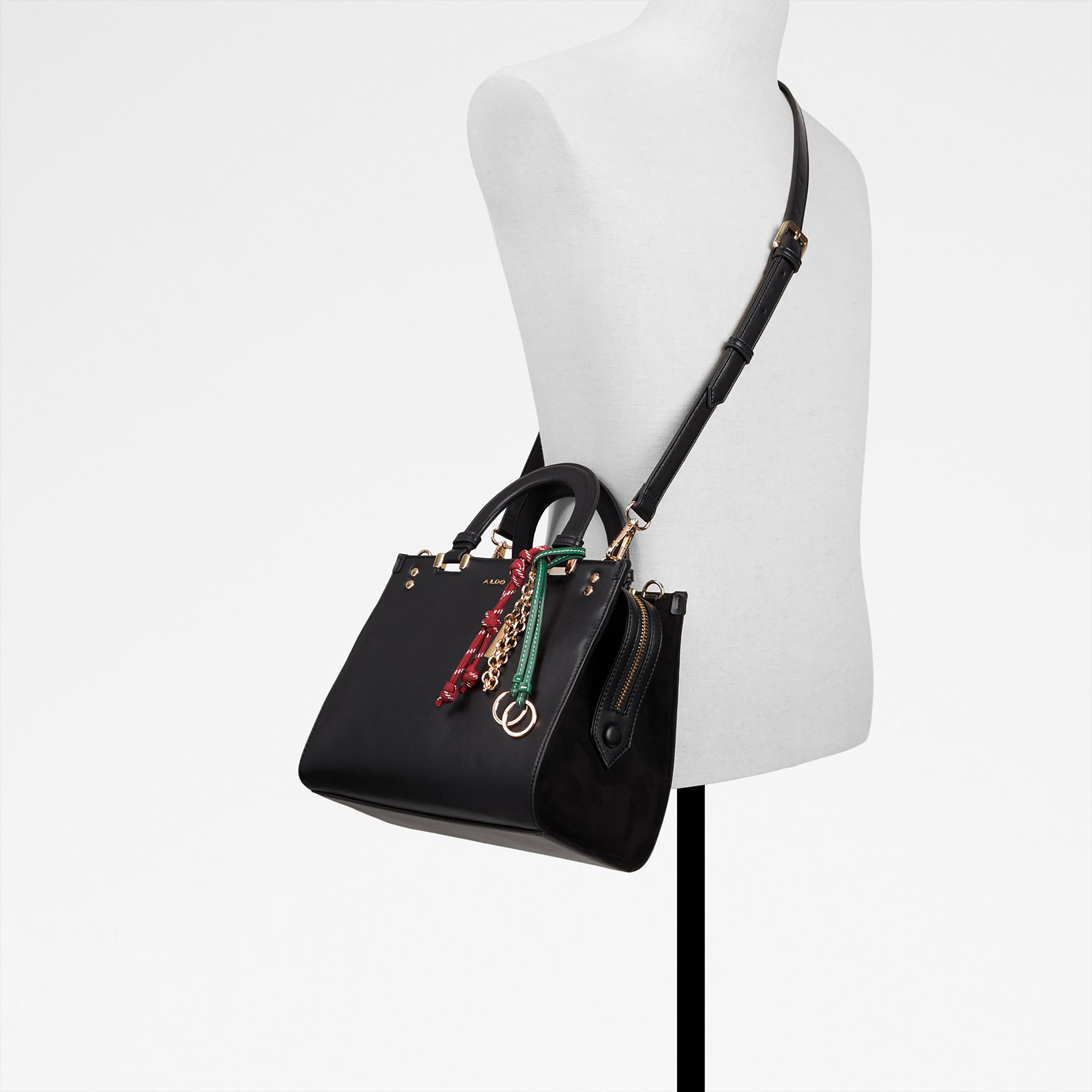 Aldo Almarisa Plain Double Handle Satchel Bag with Zip Closure & Adjustable Strap-women-bagsandwallets-handbags-image-5