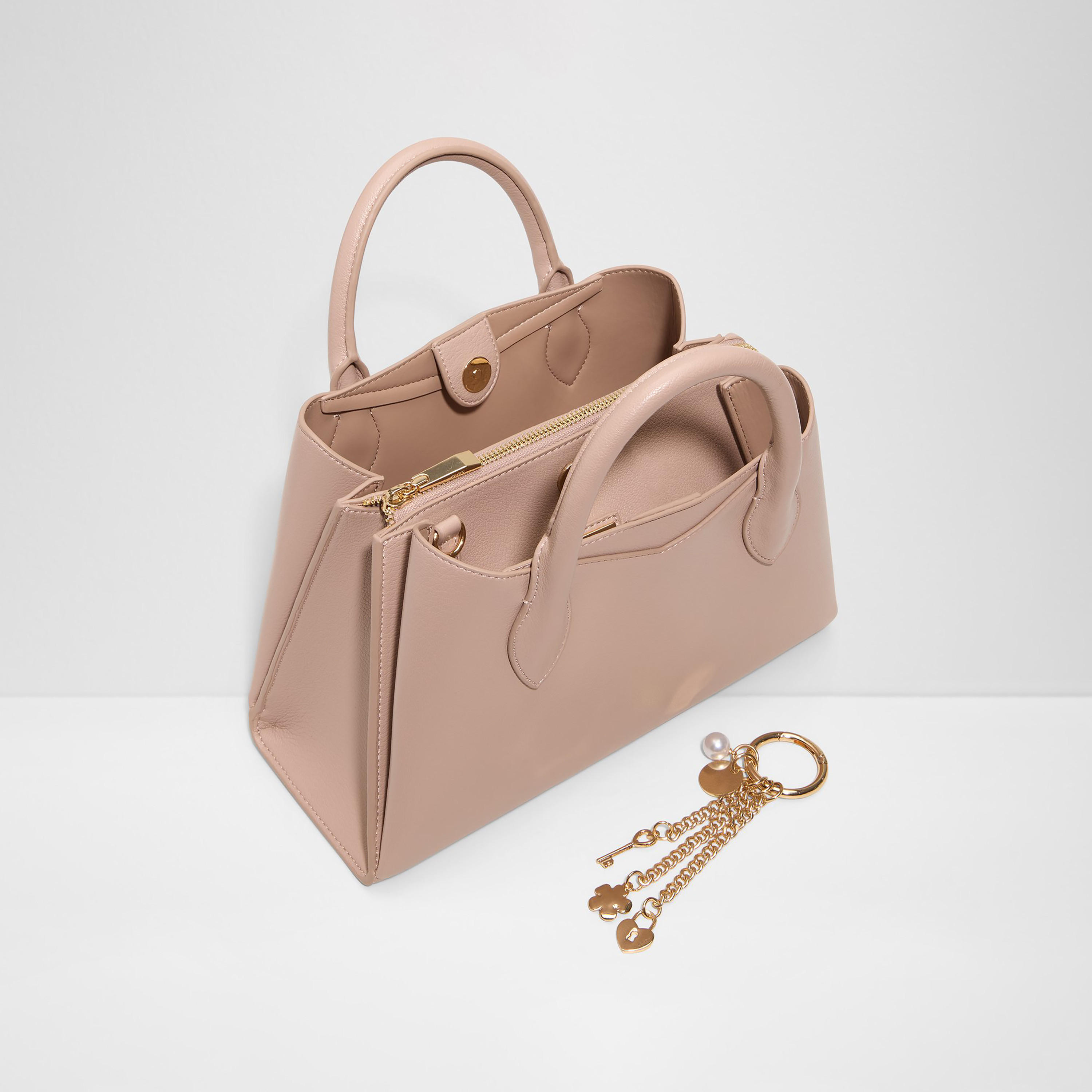 Aldo Carimma Plain Double Handle Satchel Bag with Magnetic Closure & Adjustable Strap-women-bagsandwallets-handbags-image-3