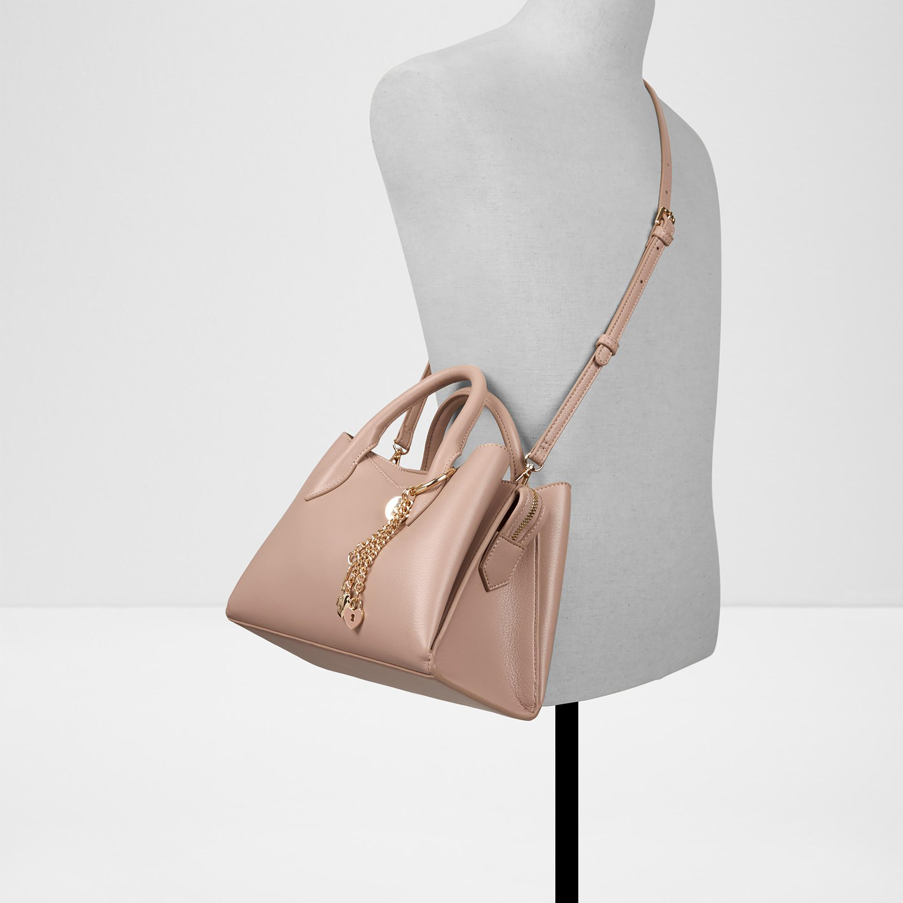 Aldo Carimma Plain Double Handle Satchel Bag with Magnetic Closure & Adjustable Strap-women-bagsandwallets-handbags-image-4