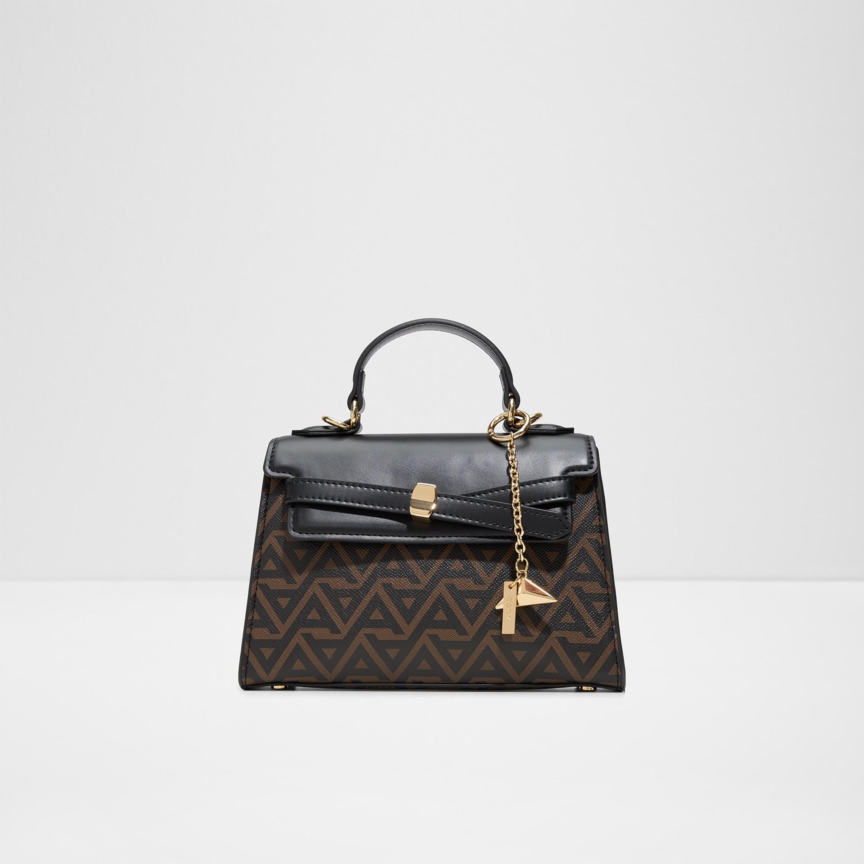 حقيبة ألدو ألولا مونوجرام صغيرة بمقبض علوي وإغلاق بغطاء وحزام قابل للتعديل-women-bagsandwallets-handbags-image-1