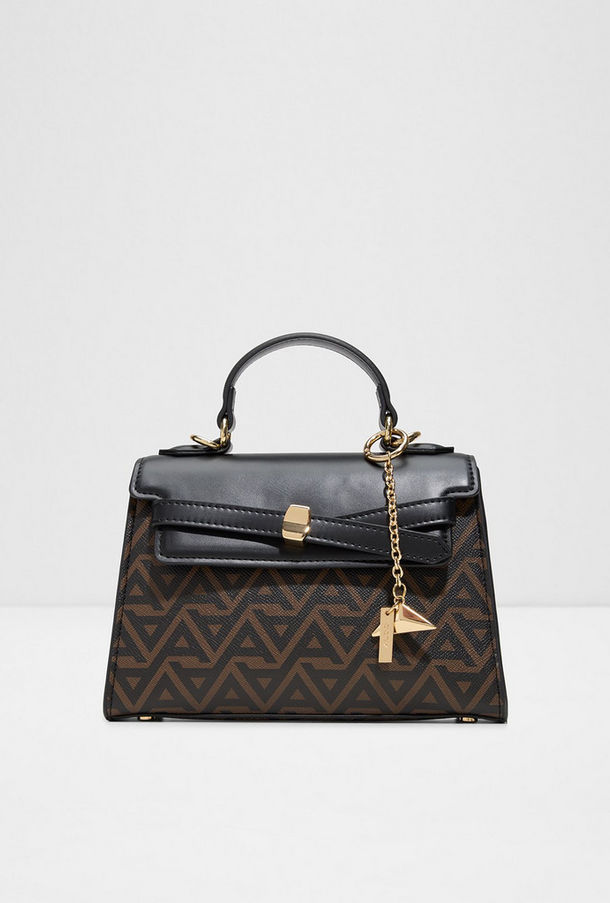 حقيبة ألدو ألولا مونوجرام صغيرة بمقبض علوي وإغلاق بغطاء وحزام قابل للتعديل-women-bagsandwallets-handbags-image-1