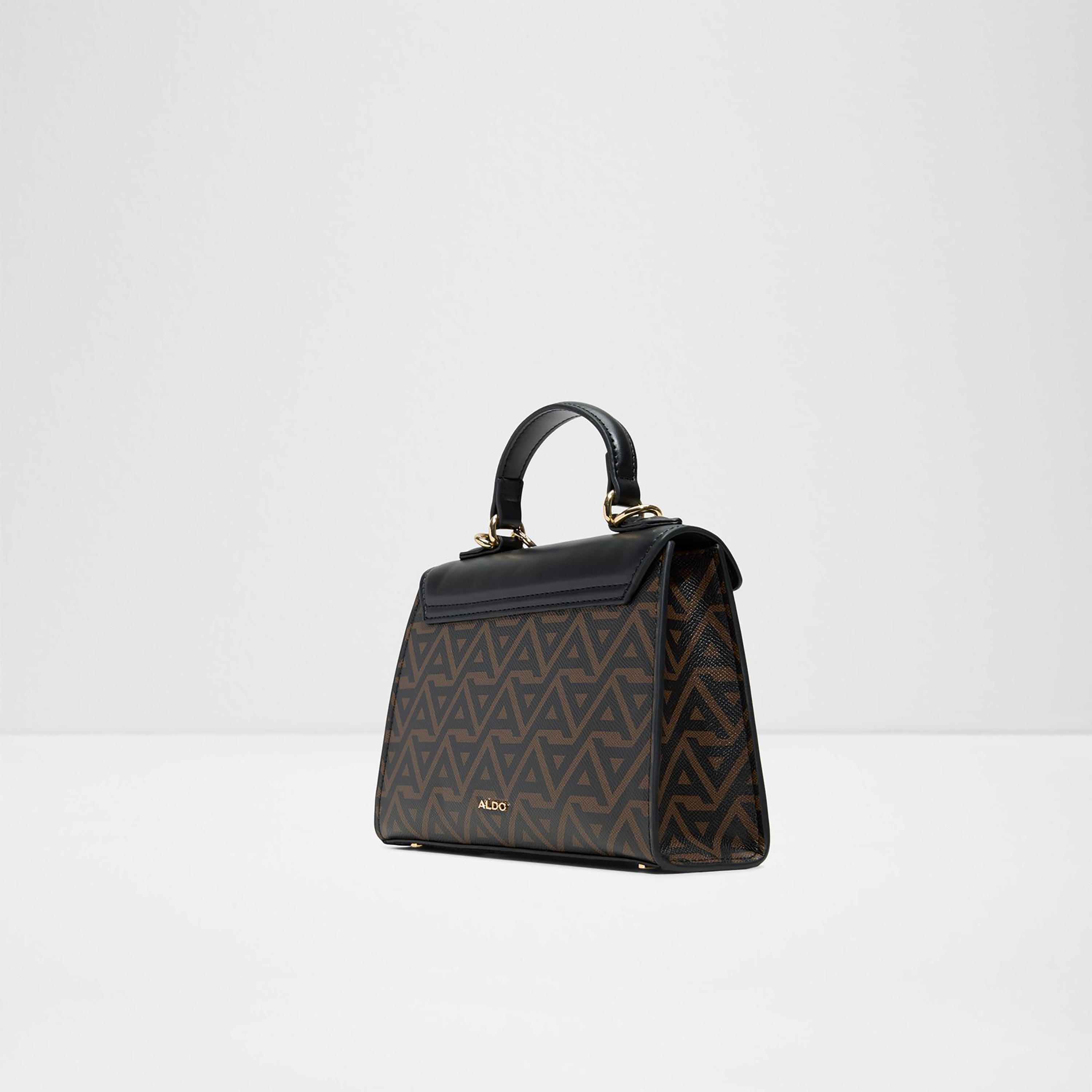 حقيبة ألدو ألولا مونوجرام صغيرة بمقبض علوي وإغلاق بغطاء وحزام قابل للتعديل-women-bagsandwallets-handbags-image-2