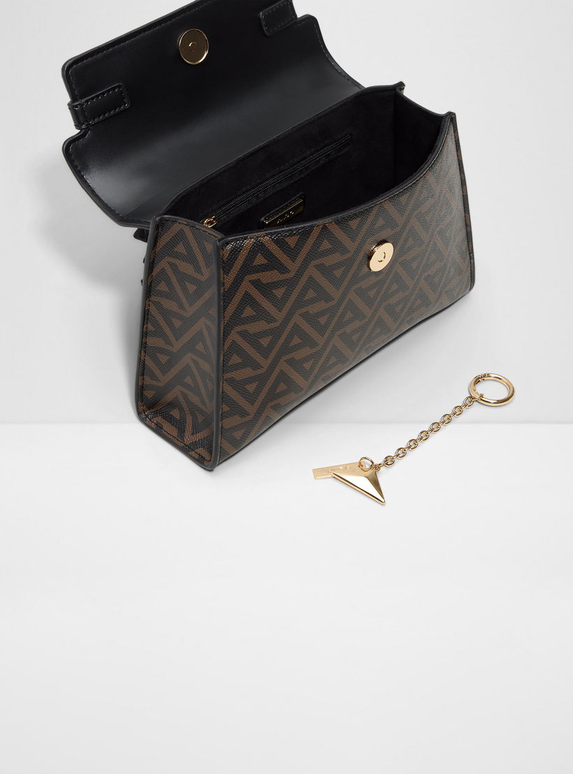 حقيبة ألدو ألولا مونوجرام صغيرة بمقبض علوي وإغلاق بغطاء وحزام قابل للتعديل-women-bagsandwallets-handbags-image-3