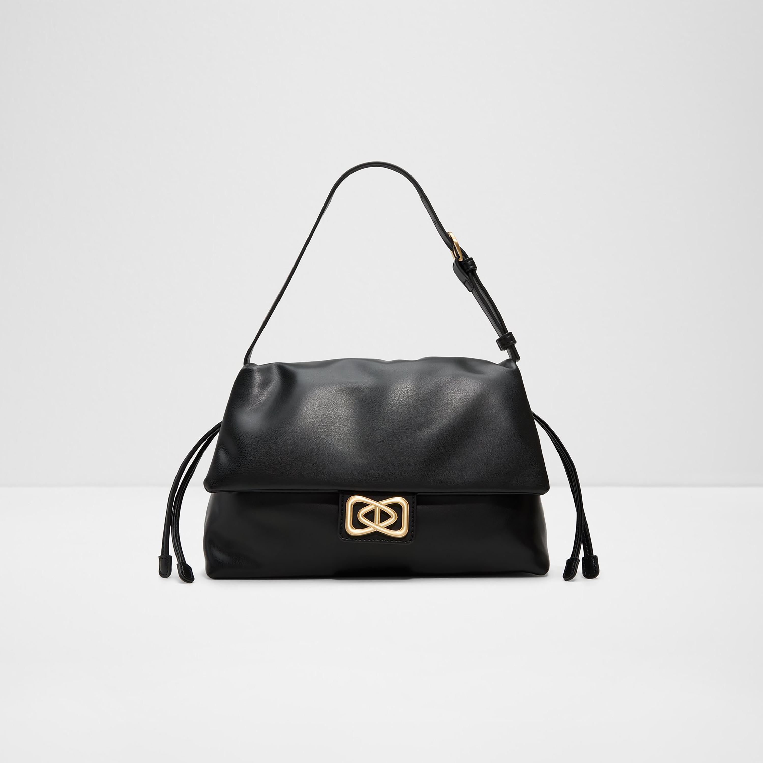 Aldo Eelinora Plain Single Handle Shoulder Bag with Flap Closure & Adjustable Strap-women-bagsandwallets-handbags-image-1