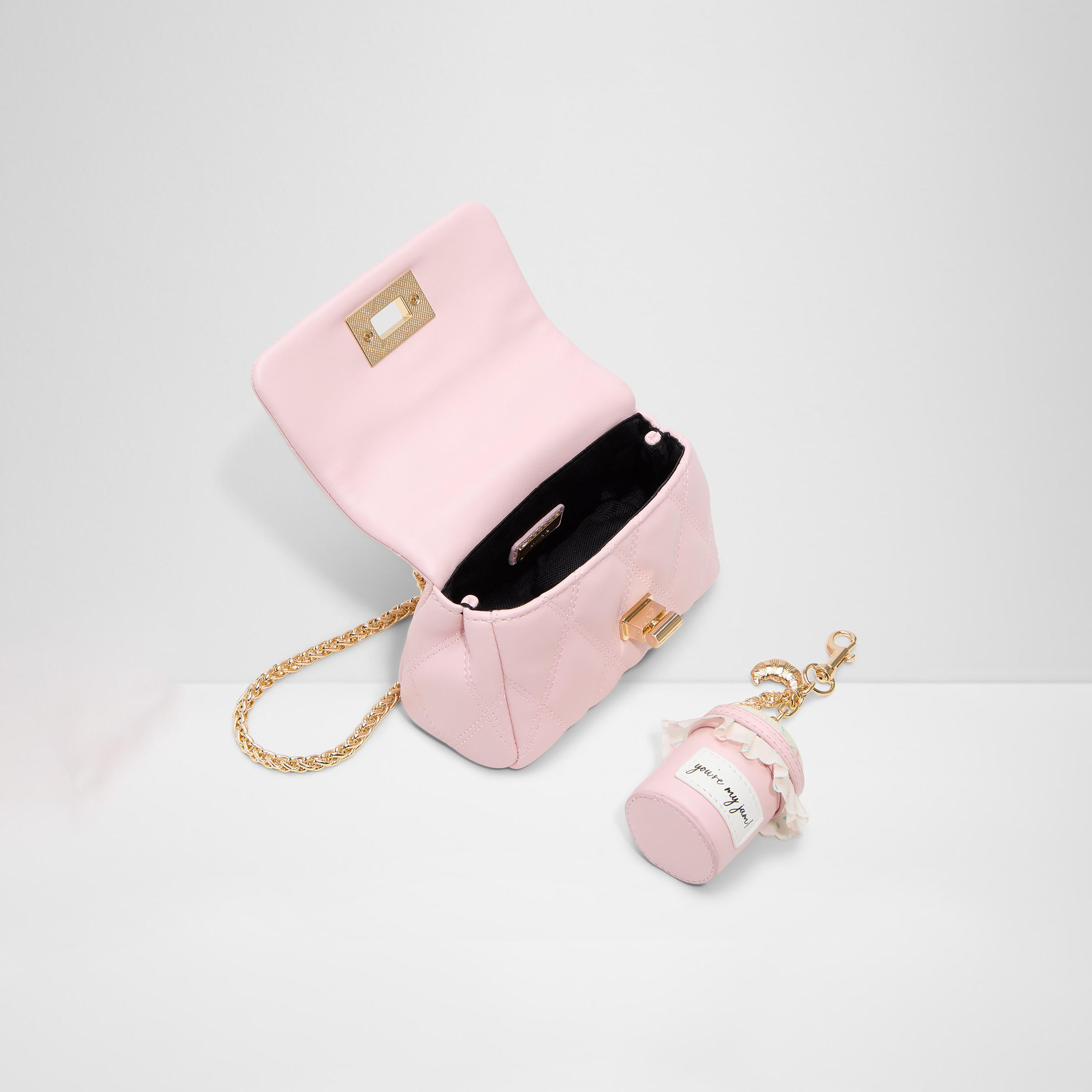 Aldo Miapink Quilted Sling Bag with Twist Lock and Non-Detachable Strap-women-bagsandwallets-handbags-image-3