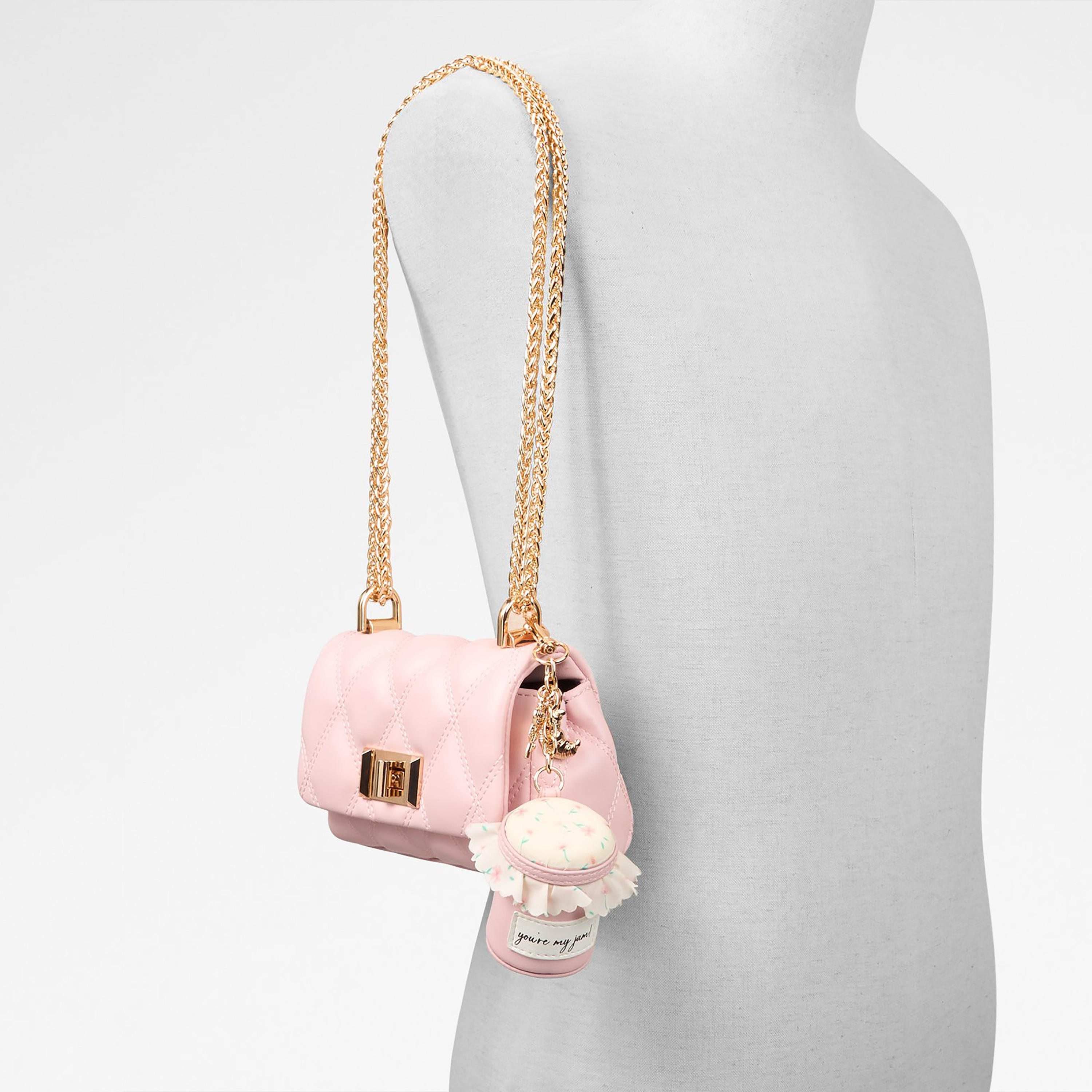 Aldo Miapink Quilted Sling Bag with Twist Lock and Non-Detachable Strap-women-bagsandwallets-handbags-image-5