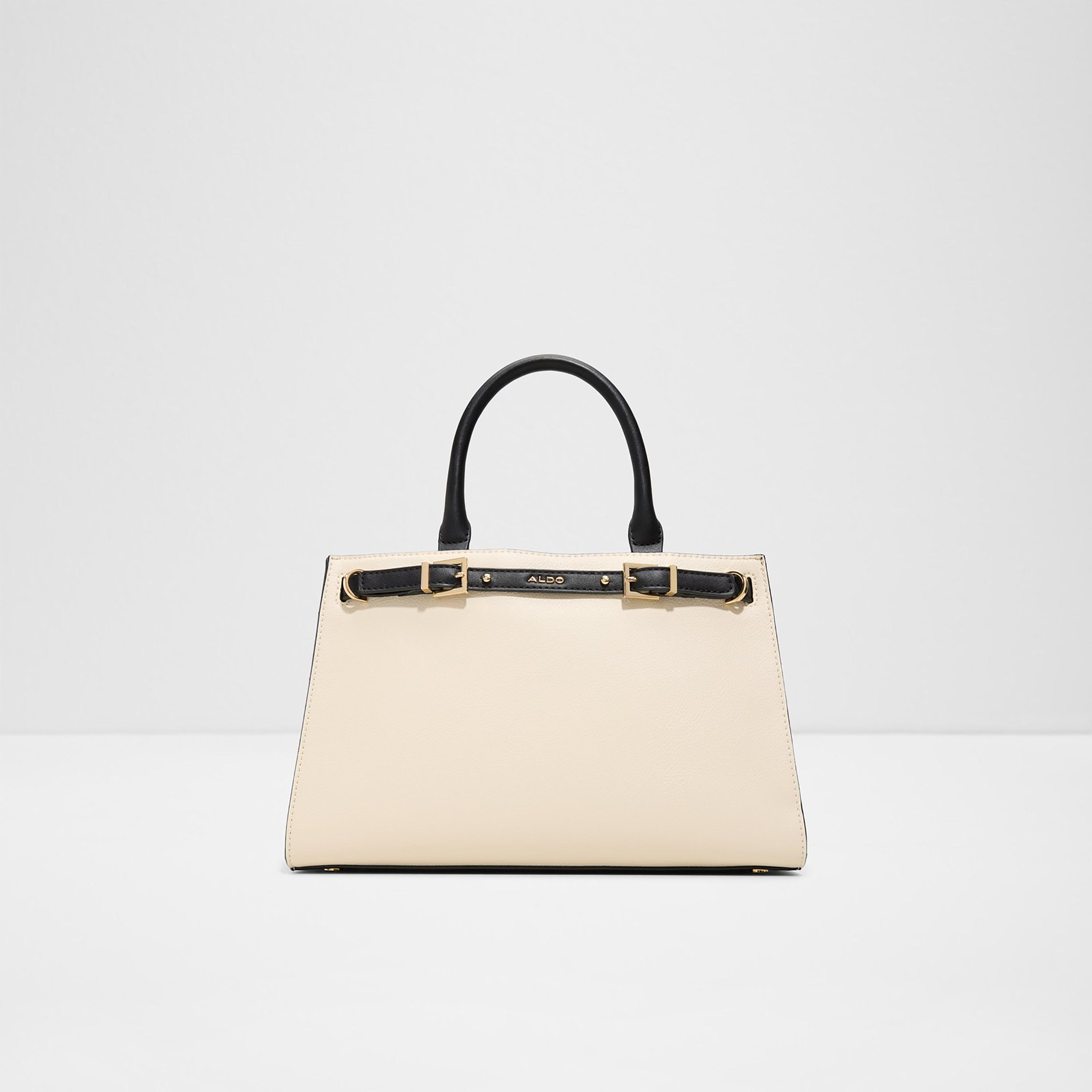 Aldo Elizabelle Color Blocked Double Handle Satchel Bag with Zip Closure & Strap-women-bagsandwallets-handbags-image-1