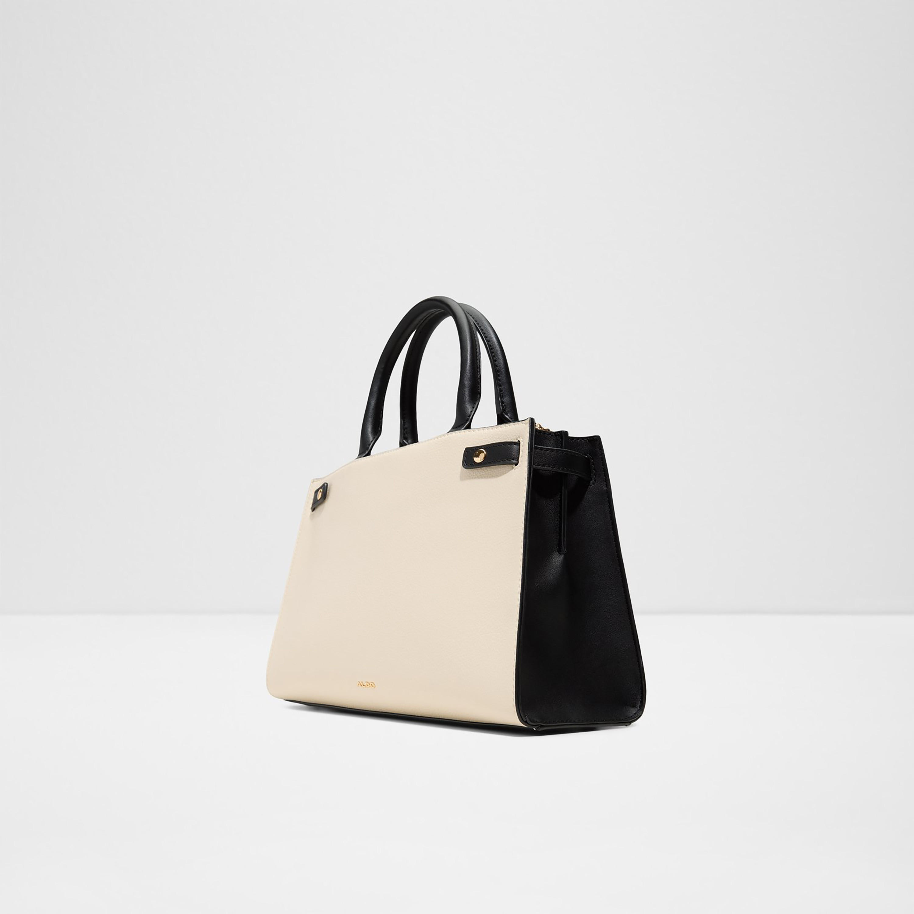 Aldo Elizabelle Color Blocked Double Handle Satchel Bag with Zip Closure & Strap-women-bagsandwallets-handbags-image-2