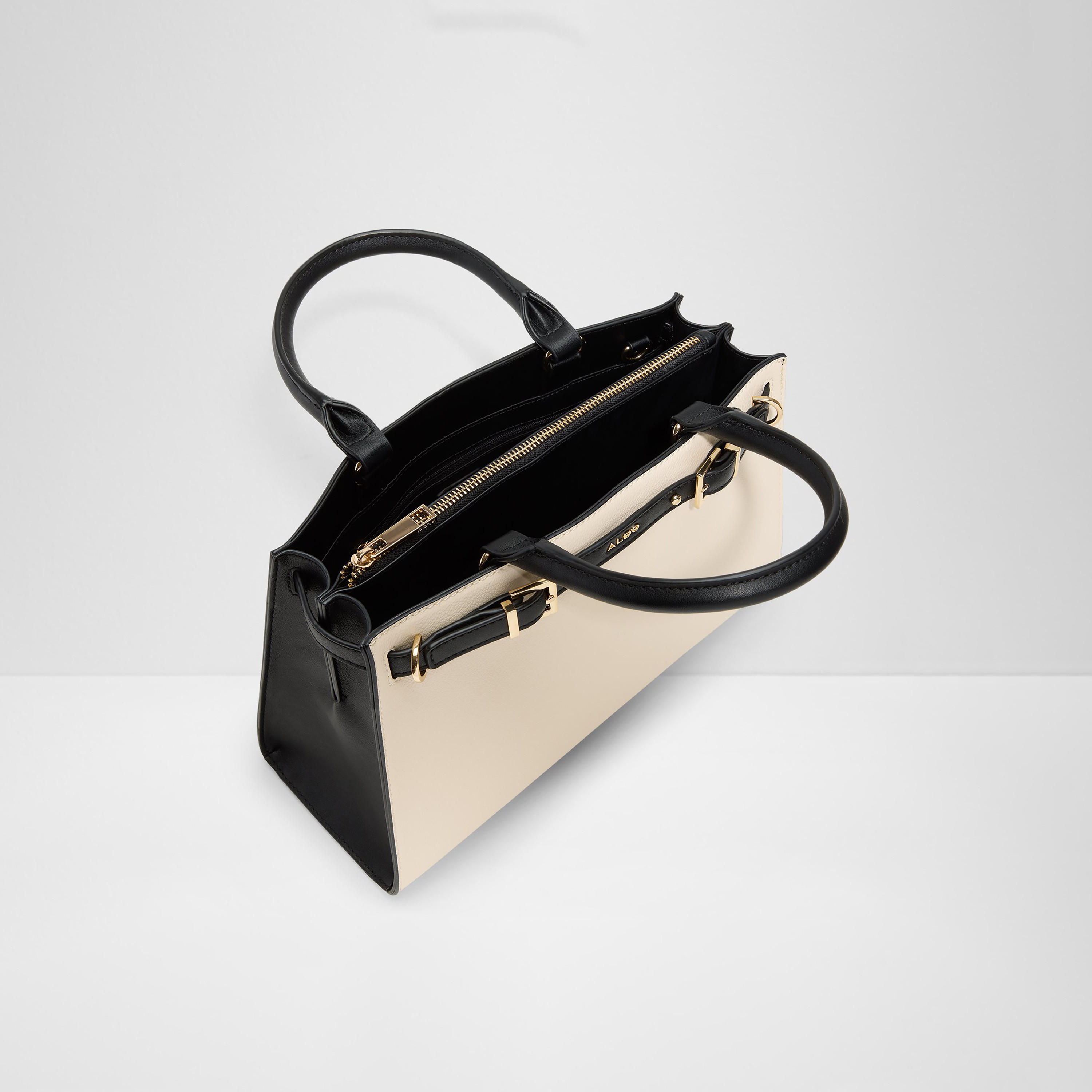 Aldo Elizabelle Color Blocked Double Handle Satchel Bag with Zip Closure & Strap-women-bagsandwallets-handbags-image-3
