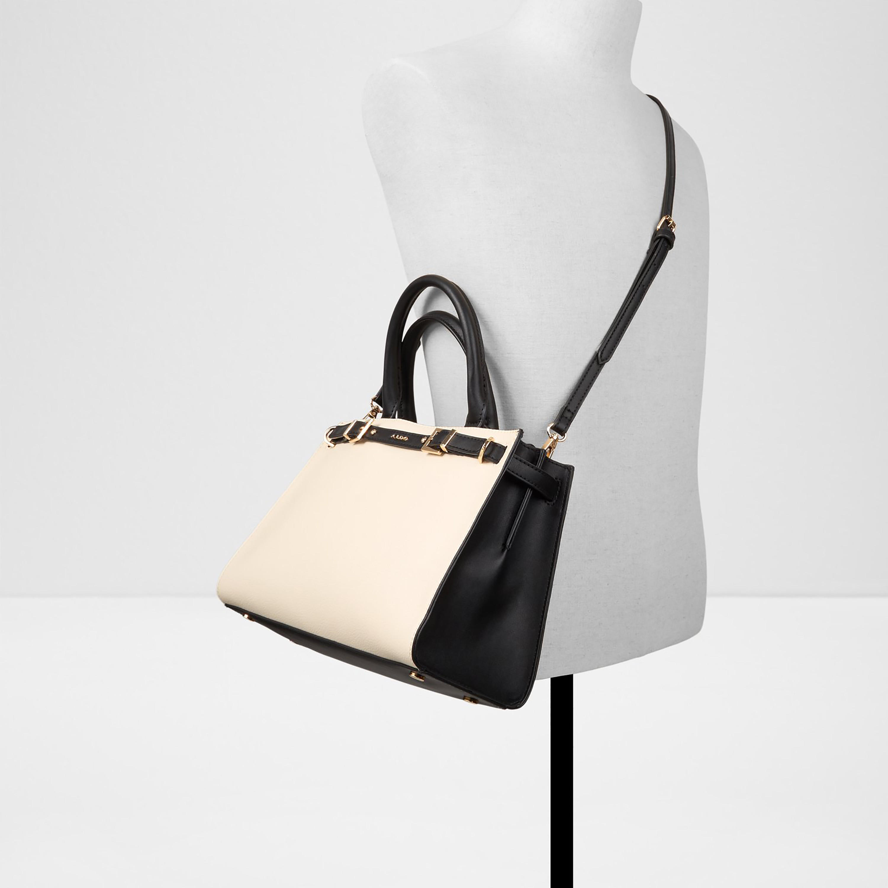 Aldo Elizabelle Color Blocked Double Handle Satchel Bag with Zip Closure & Strap-women-bagsandwallets-handbags-image-4