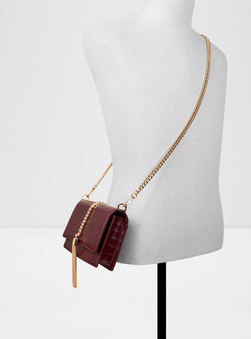 حقيبة كتف ألدو ليليثا بنقشة جلد التمساح مع غطاء قلاب وحزام غير قابل للفصل-women-bagsandwallets-handbags-image-4