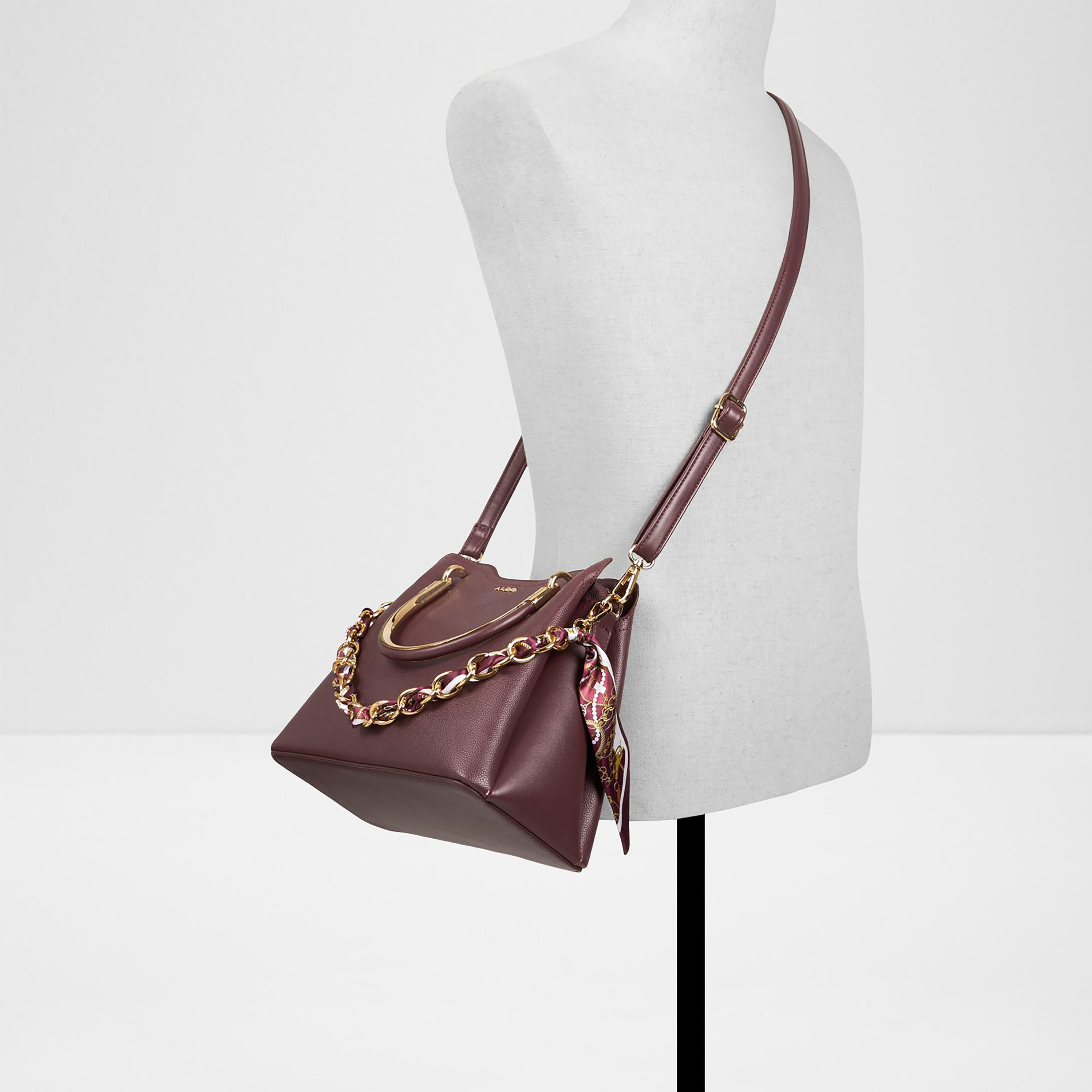 Aldo Arrayan Plain Double Handle Satchel Bag with Zip Closure & Adjustable Strap-women-bagsandwallets-handbags-image-4