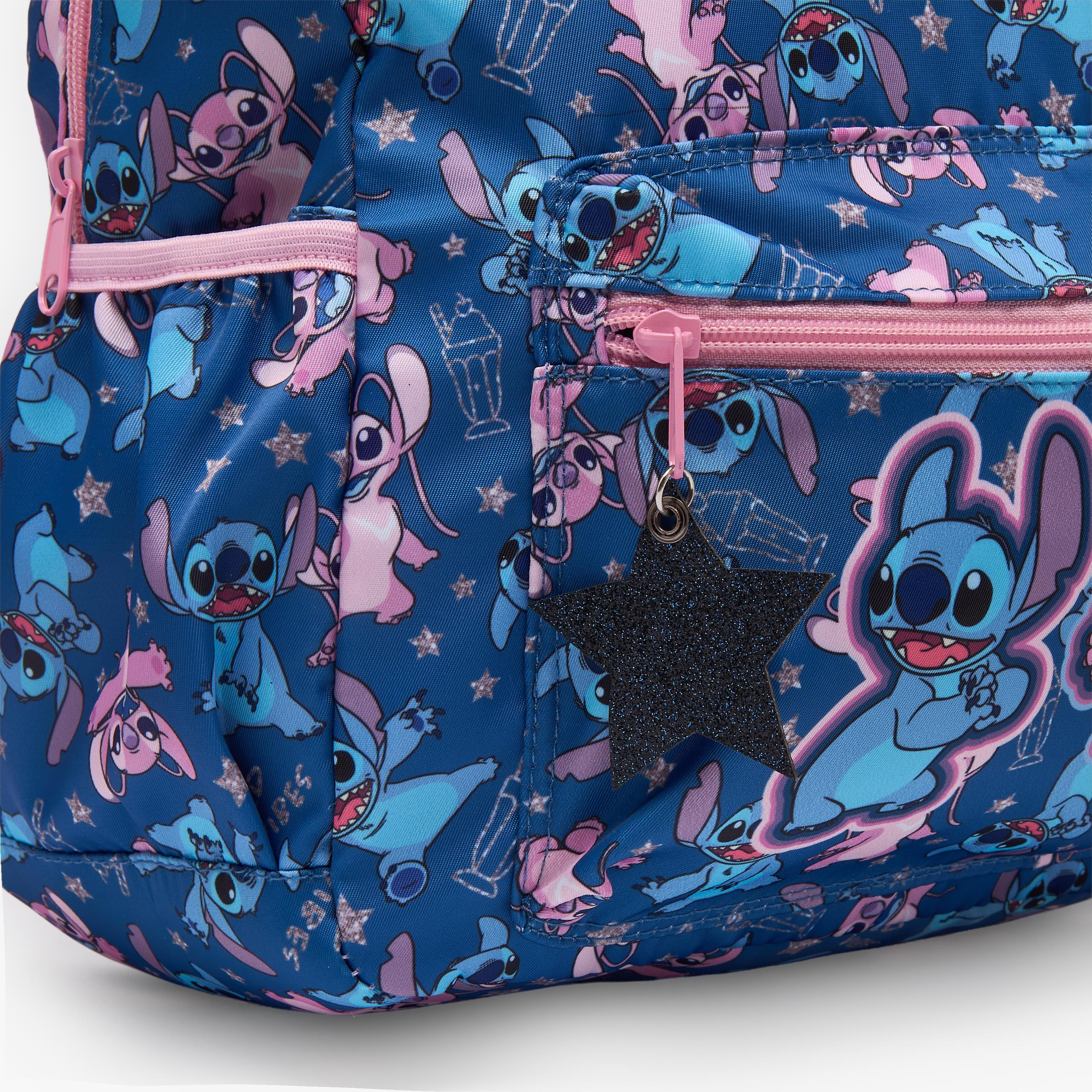 Disney Stitch and Angel Print School Backpack for Girls 5-8 Years with Padded Straps - 13 inches-school-bagsandbackpacks-backpacks-image-4