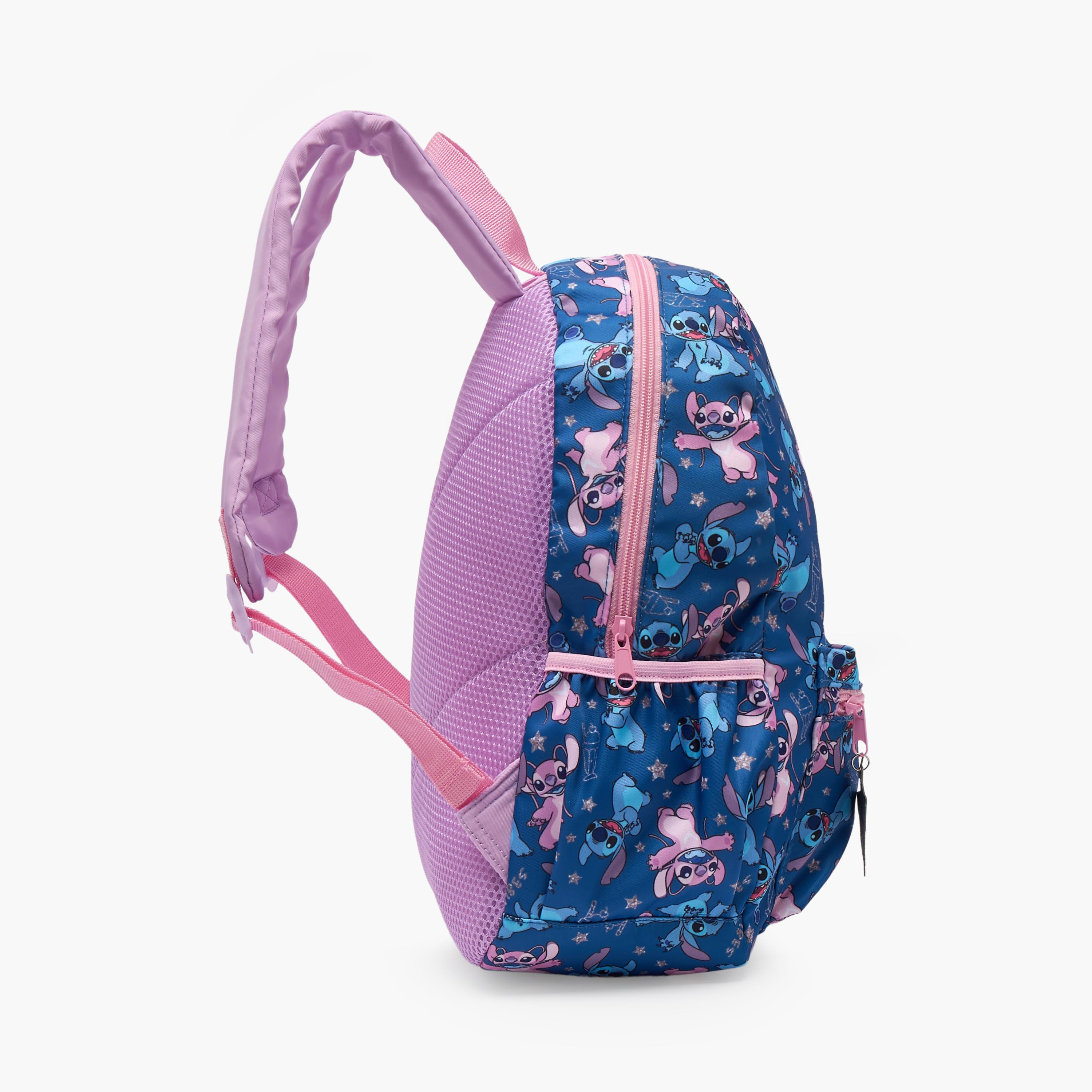 Disney Stitch and Angel Print School Backpack for Girls 5-8 Years with Padded Straps - 13 inches-school-bagsandbackpacks-backpacks-image-7