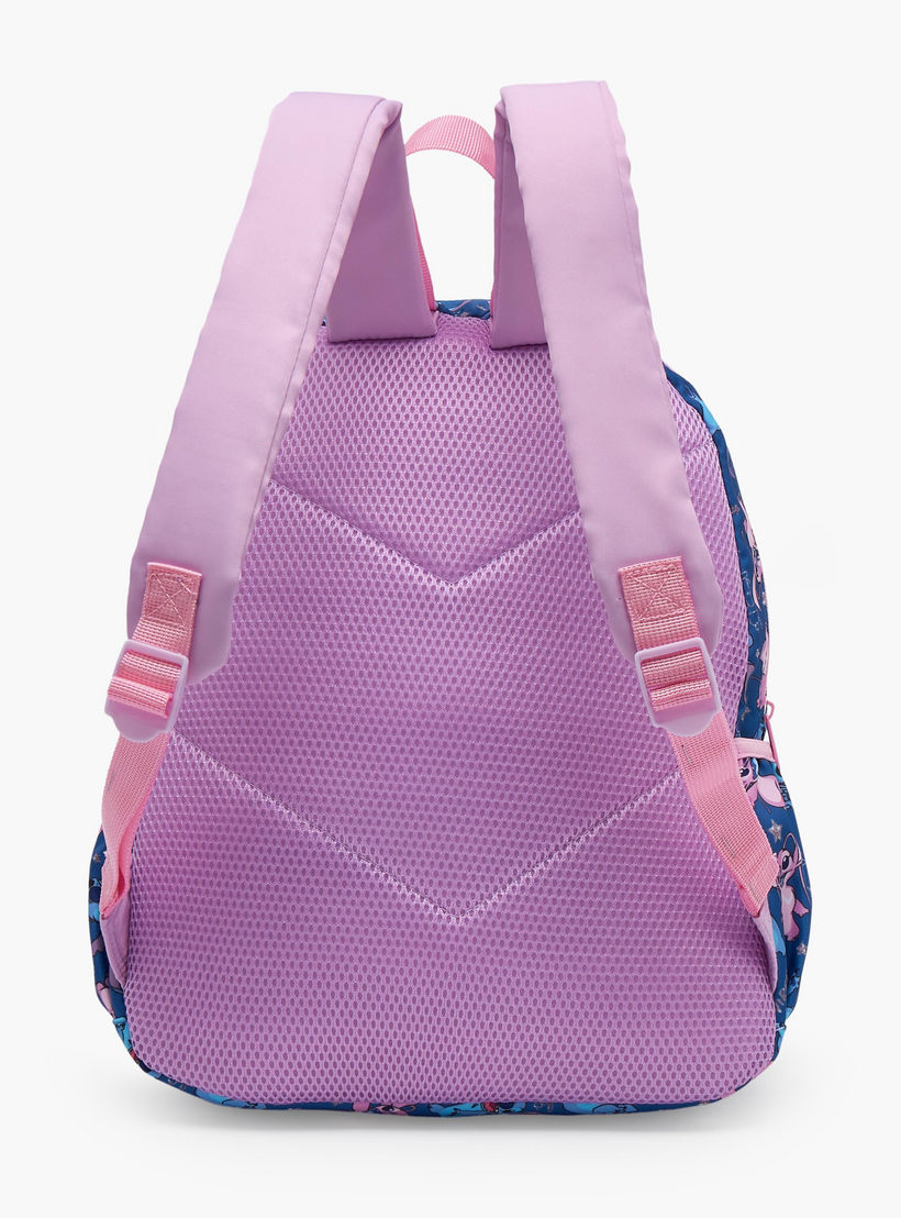 Disney Stitch and Angel Print School Backpack for Girls 5-8 Years with Padded Straps - 13 inches-school-bagsandbackpacks-backpacks-image-8