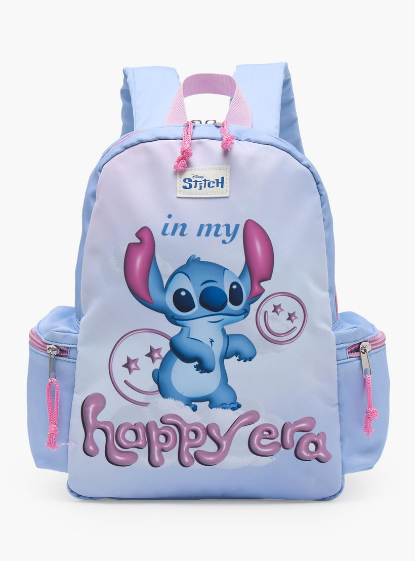 Disney Stitch Print Backpack for Girls 13 Years+ with Adjustable Shoulder Straps - 17 inches-school-bagsandbackpacks-trolleybags-image-1