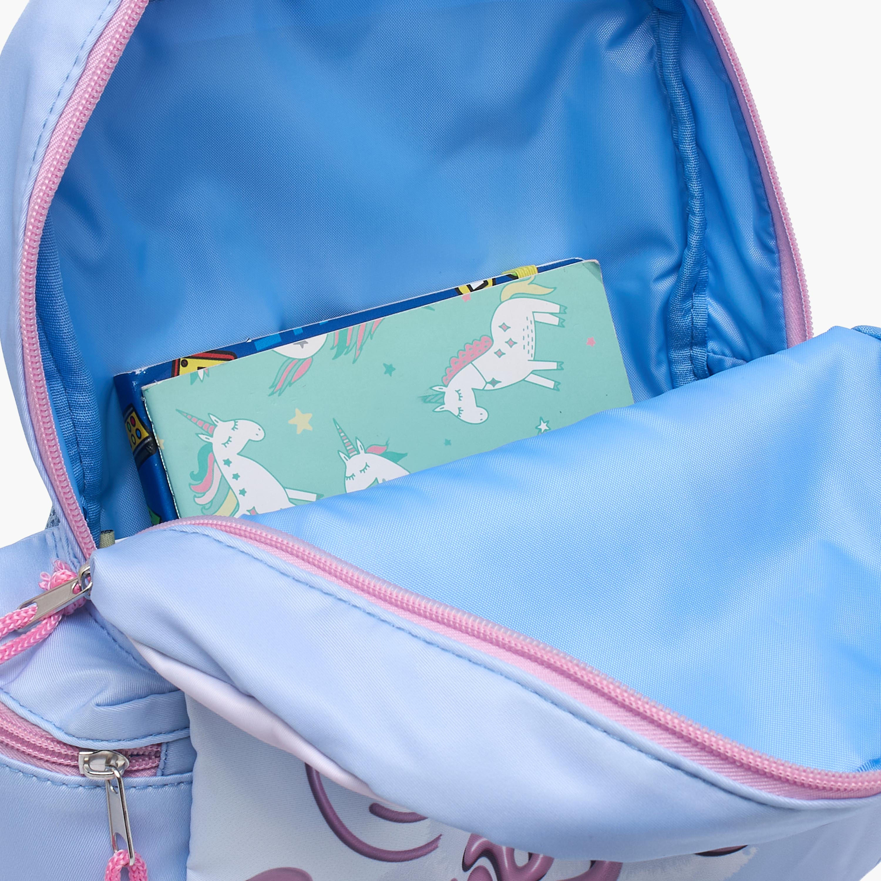 Disney Stitch Print Backpack for Girls 13 Years+ with Adjustable Shoulder Straps - 17 inches-school-bagsandbackpacks-trolleybags-image-5