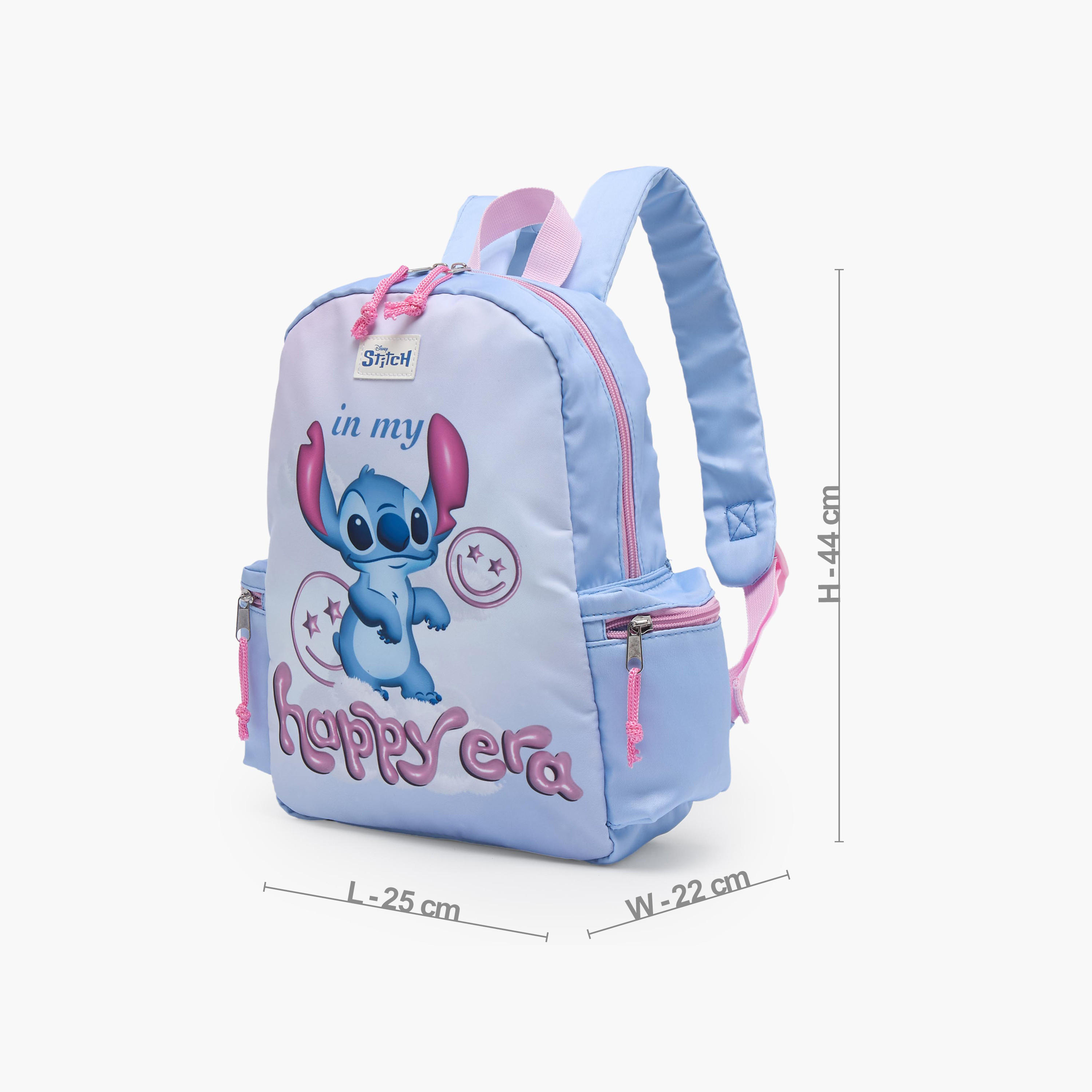 Disney Stitch Print Backpack for Girls 13 Years+ with Adjustable Shoulder Straps - 17 inches-school-bagsandbackpacks-trolleybags-image-6