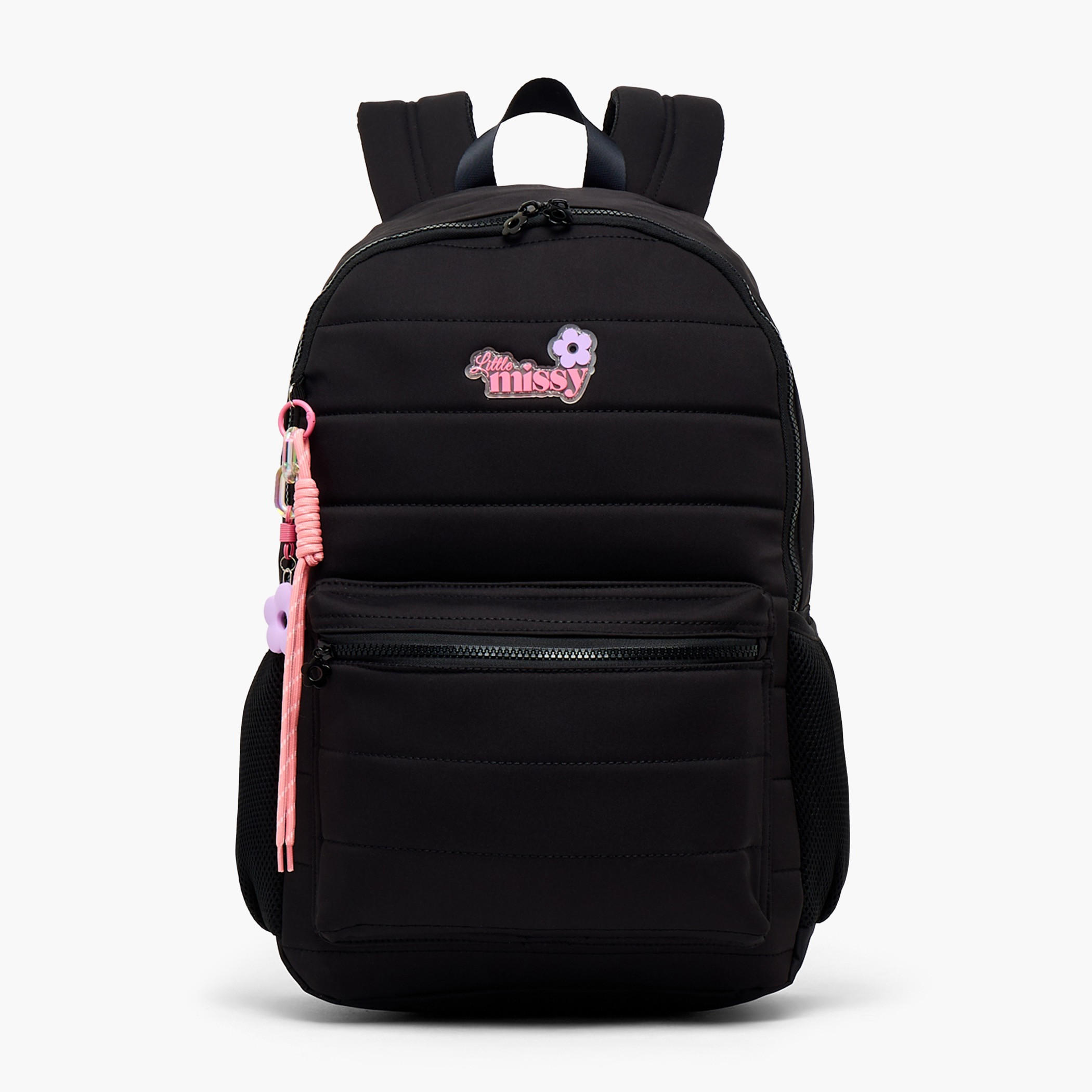 Little Missy Quilted Backpack for Kids 13+ Years with Padded Laptop Compartment-school-bagsandbackpacks-backpacks-image-1