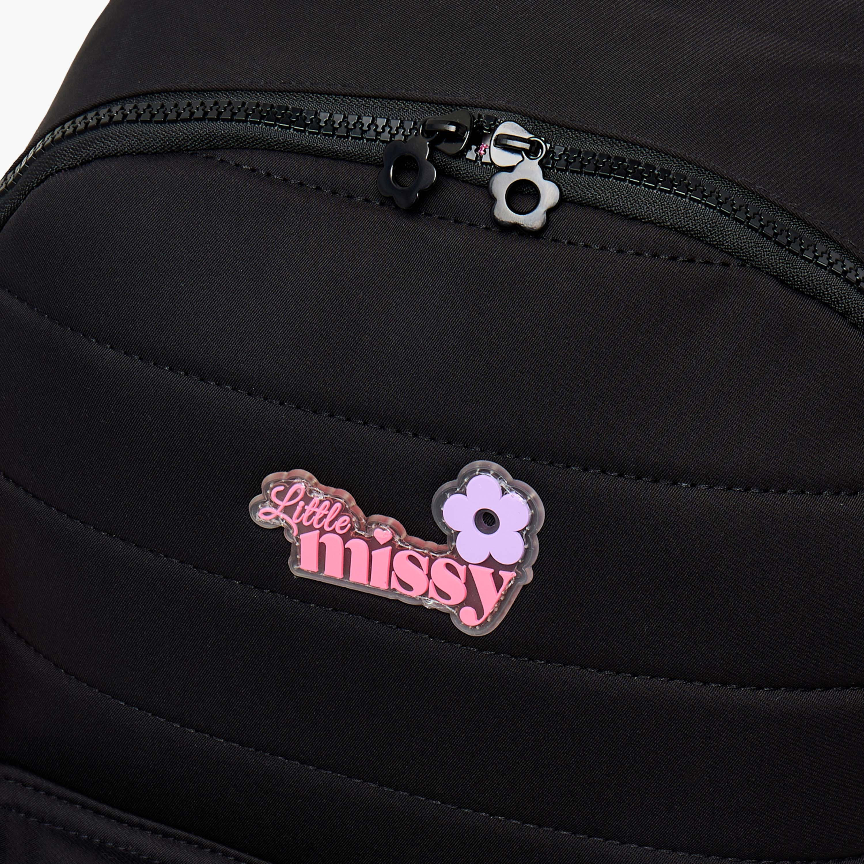Little Missy Quilted Backpack for Kids 13+ Years with Padded Laptop Compartment-school-bagsandbackpacks-backpacks-image-3