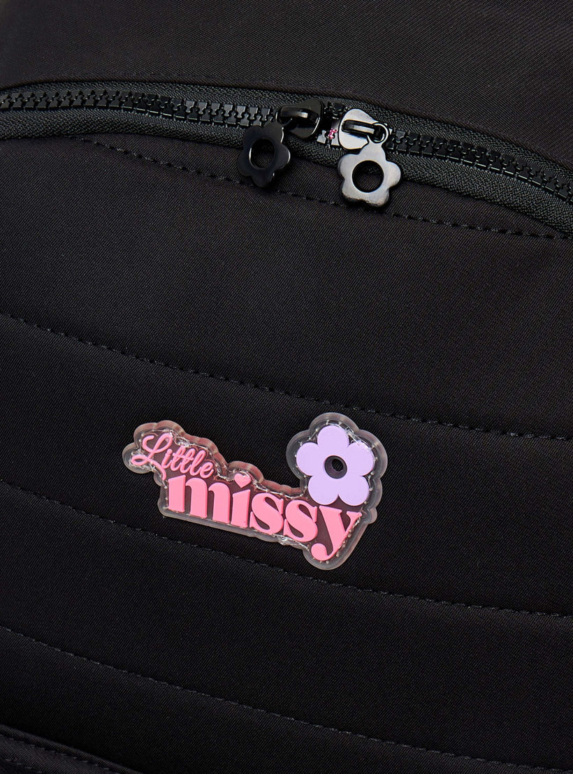 Little Missy Quilted Backpack for Kids 13+ Years with Padded Laptop Compartment-school-bagsandbackpacks-backpacks-image-3