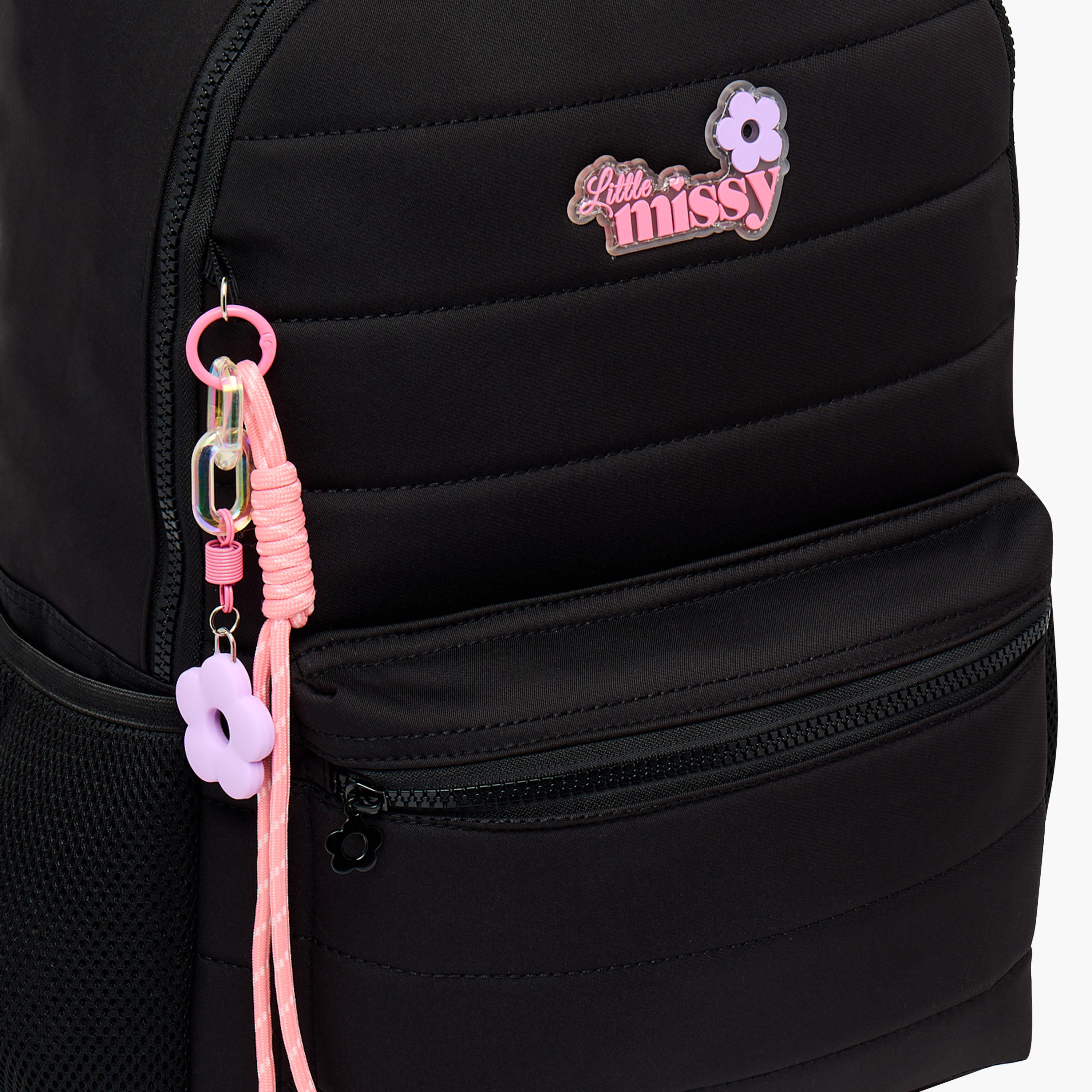 Little Missy Quilted Backpack for Kids 13+ Years with Padded Laptop Compartment-school-bagsandbackpacks-backpacks-image-4