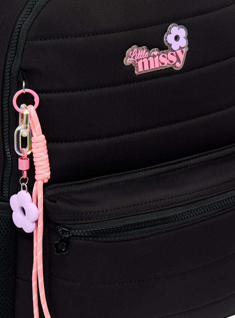 Little Missy Quilted Backpack for Kids 13+ Years with Padded Laptop Compartment-school-bagsandbackpacks-backpacks-image-4