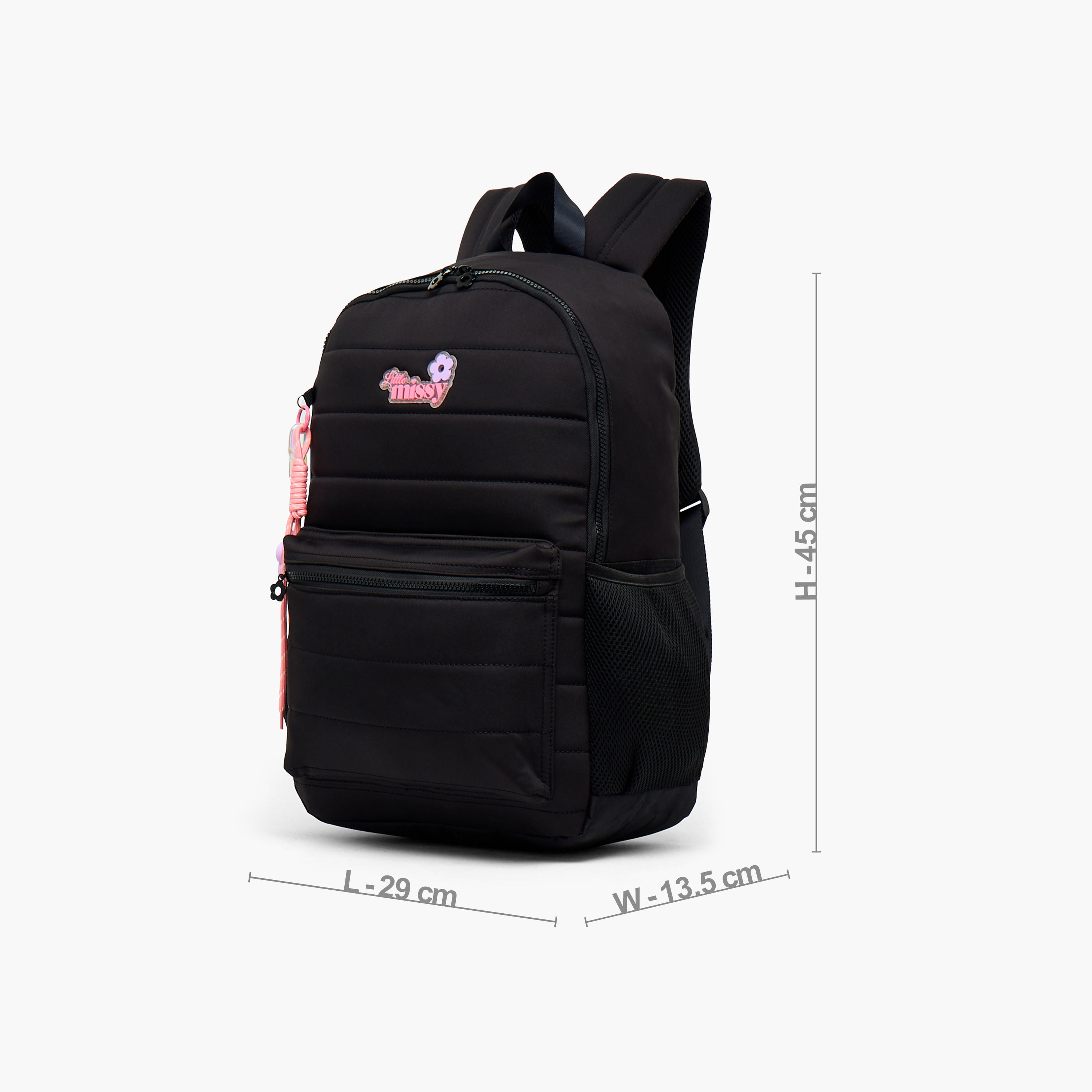 Little Missy Quilted Backpack for Kids 13+ Years with Padded Laptop Compartment-school-bagsandbackpacks-backpacks-image-6