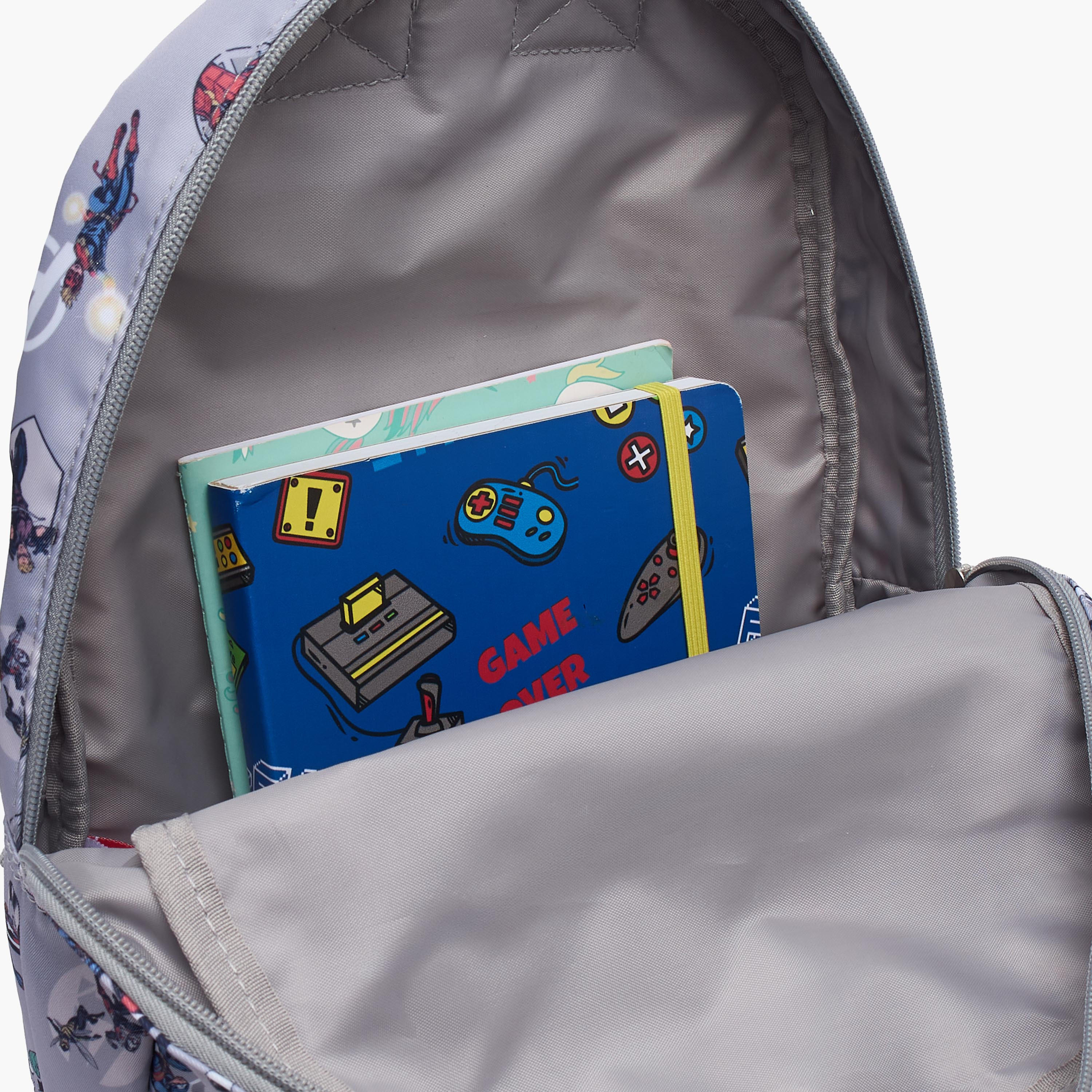 Marvel Avengers Print School Backpack for Boys 13 Years+ with Adjustable Shoulder Straps - 24 inches-boys-accessories-bagsandbackpacks-image-5