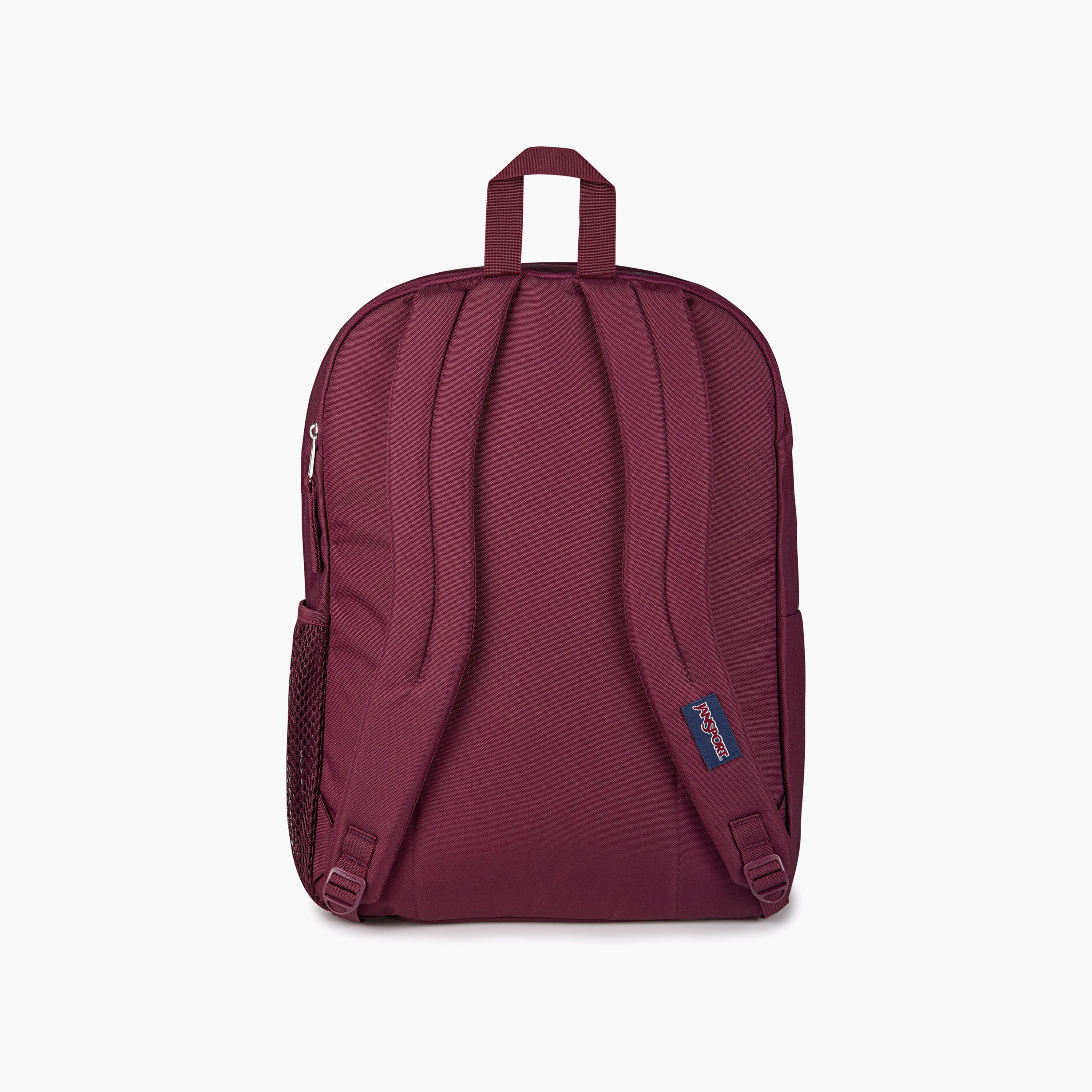 Backpack-Big Student-2 Cmprt-34 Ltr- (214|Woven Polyester) Cherry Laquer \ 19X32.5X43.5-school-bagsandbackpacks-backpacks-image-2