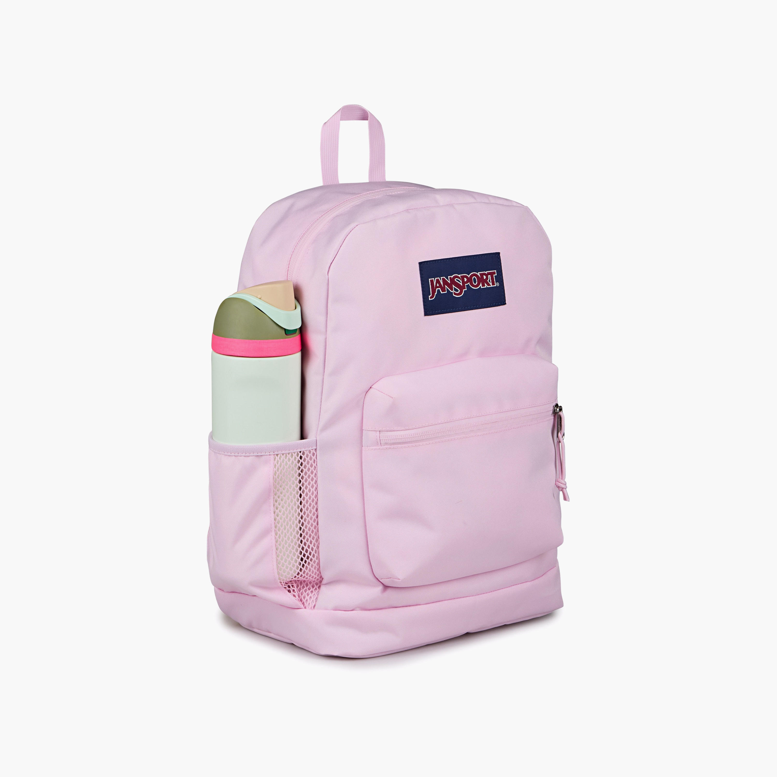 Backpack-Cross Town Plus-1 Cmprt-26 Ltr- (214|Woven Polyester) Pink Ice \ 14.5X32X42-school-bagsandbackpacks-backpacks-image-4