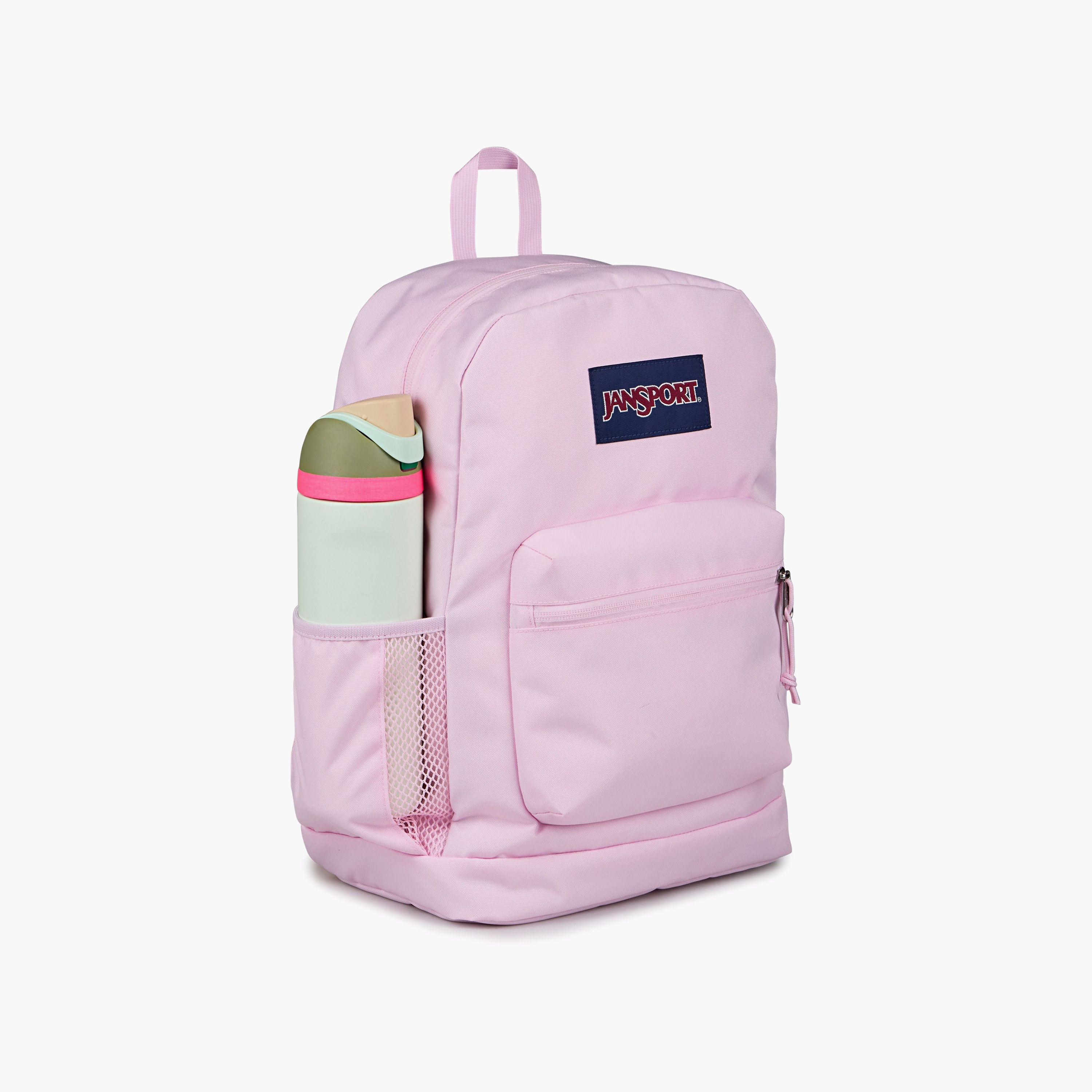 Backpack-Cross Town Plus-1 Cmprt-26 Ltr- (214|Woven Polyester) Pink Ice \ 14.5X32X42-school-bagsandbackpacks-backpacks-image-4
