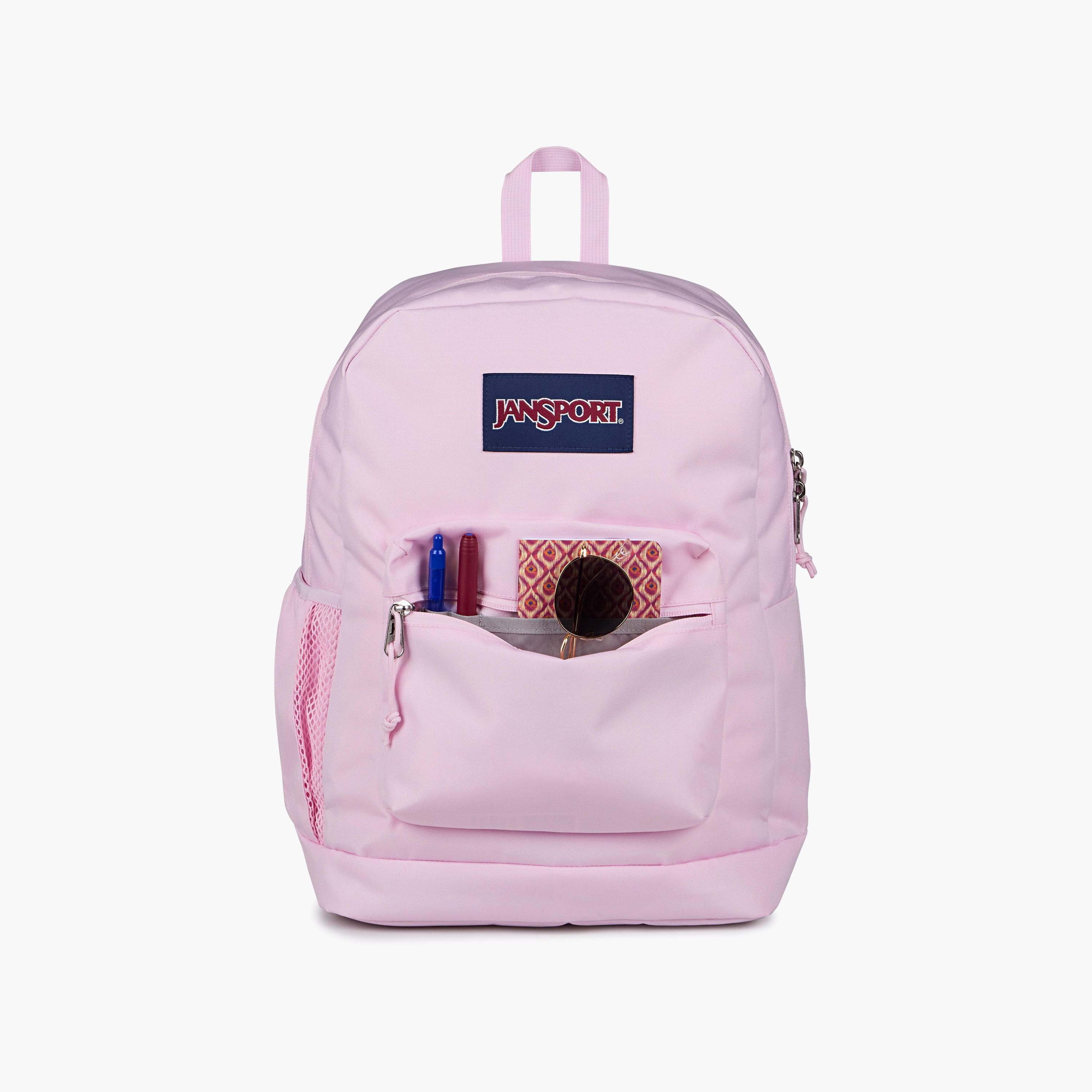Backpack-Cross Town Plus-1 Cmprt-26 Ltr- (214|Woven Polyester) Pink Ice \ 14.5X32X42-school-bagsandbackpacks-backpacks-image-5