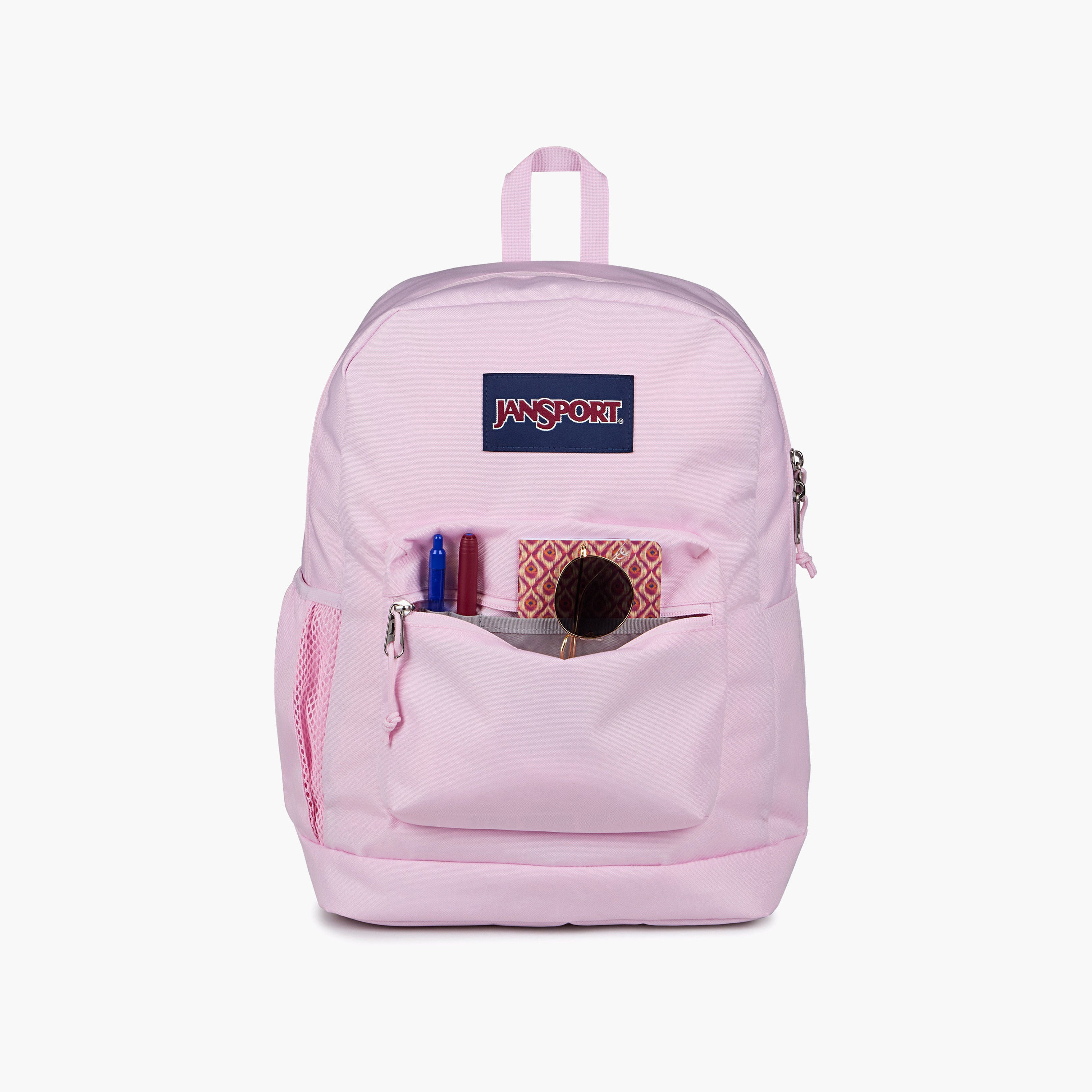 Backpack-Cross Town Plus-1 Cmprt-26 Ltr- (214|Woven Polyester) Pink Ice \ 14.5X32X42-school-bagsandbackpacks-backpacks-image-5