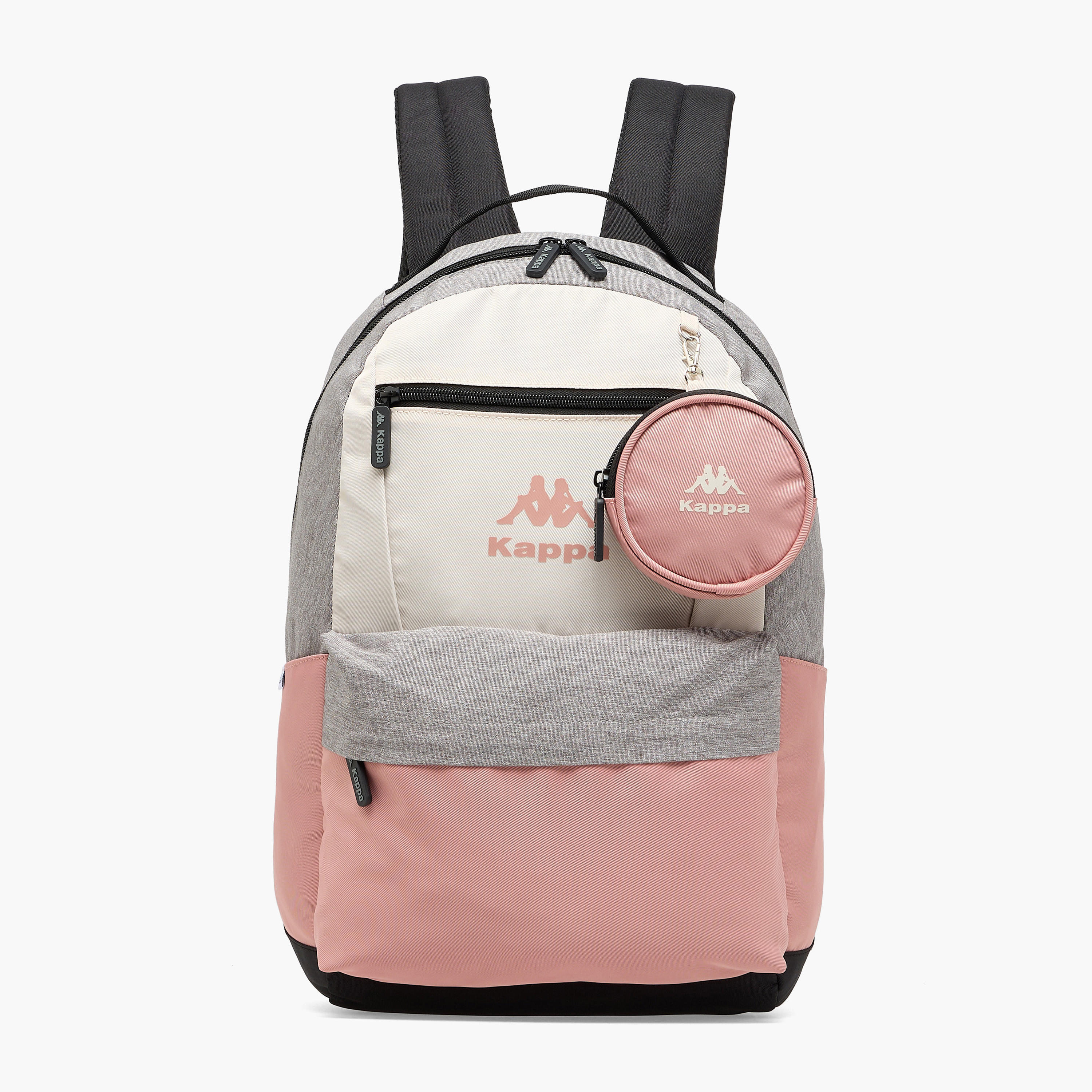 Kappa Colourblock Backpack for Kids 13 Years+ with Detachable Pouch-boys-accessories-bagsandbackpacks-image-1