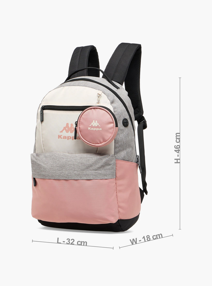 Kappa Colourblock School Backpack for Kids 13 Years+ with Detachable Pouch-boys-accessories-bagsandbackpacks-image-5
