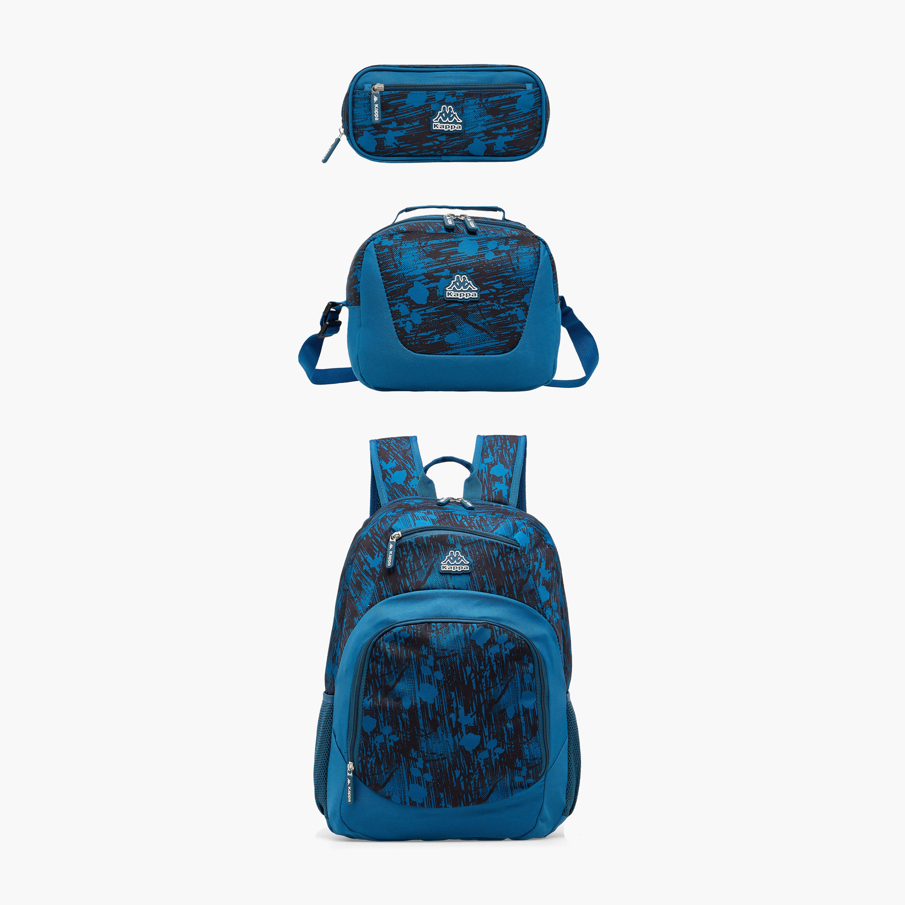 Kappa Abstract Print 3-Piece School Backpack Set for Kids 13 Years+ with Lunch Bag-school-bagsandbackpacks-backpacks-image-1