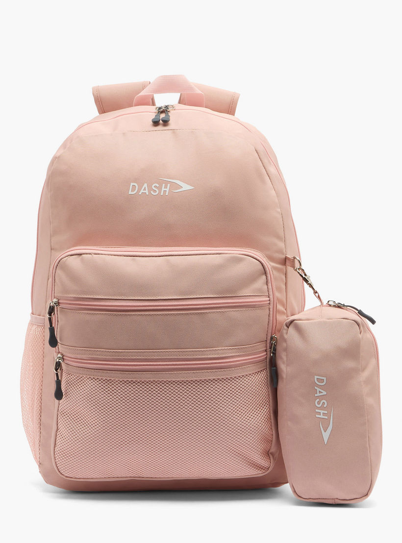 Dash Solid 2-Piece School Backpack Set for Kids 13 Years+ with Pencil Pouch-school-bagsandbackpacks-backpacks-image-1