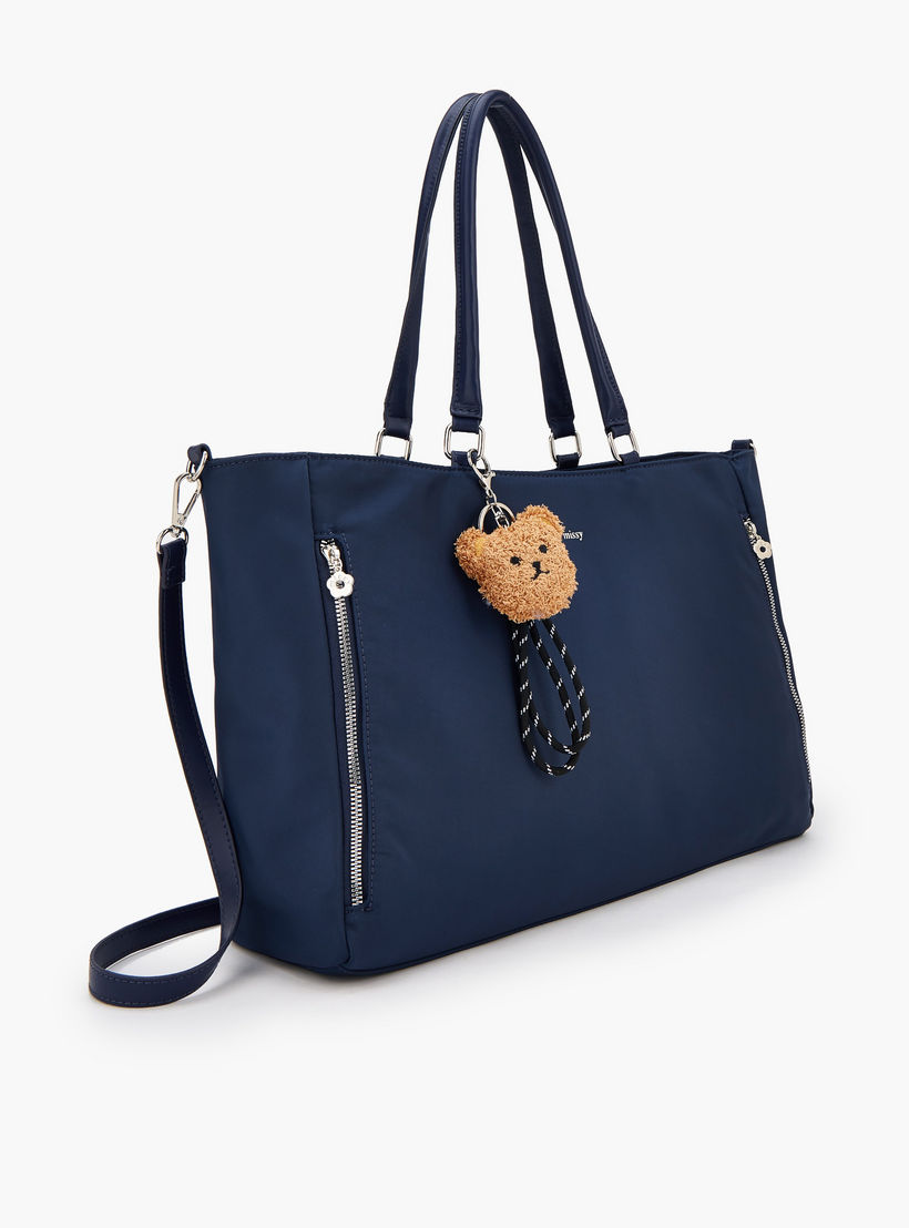 Missy Teddy Bear Charm Tote Bag with Zip Closure-women-bagsandwallets-handbags-image-3