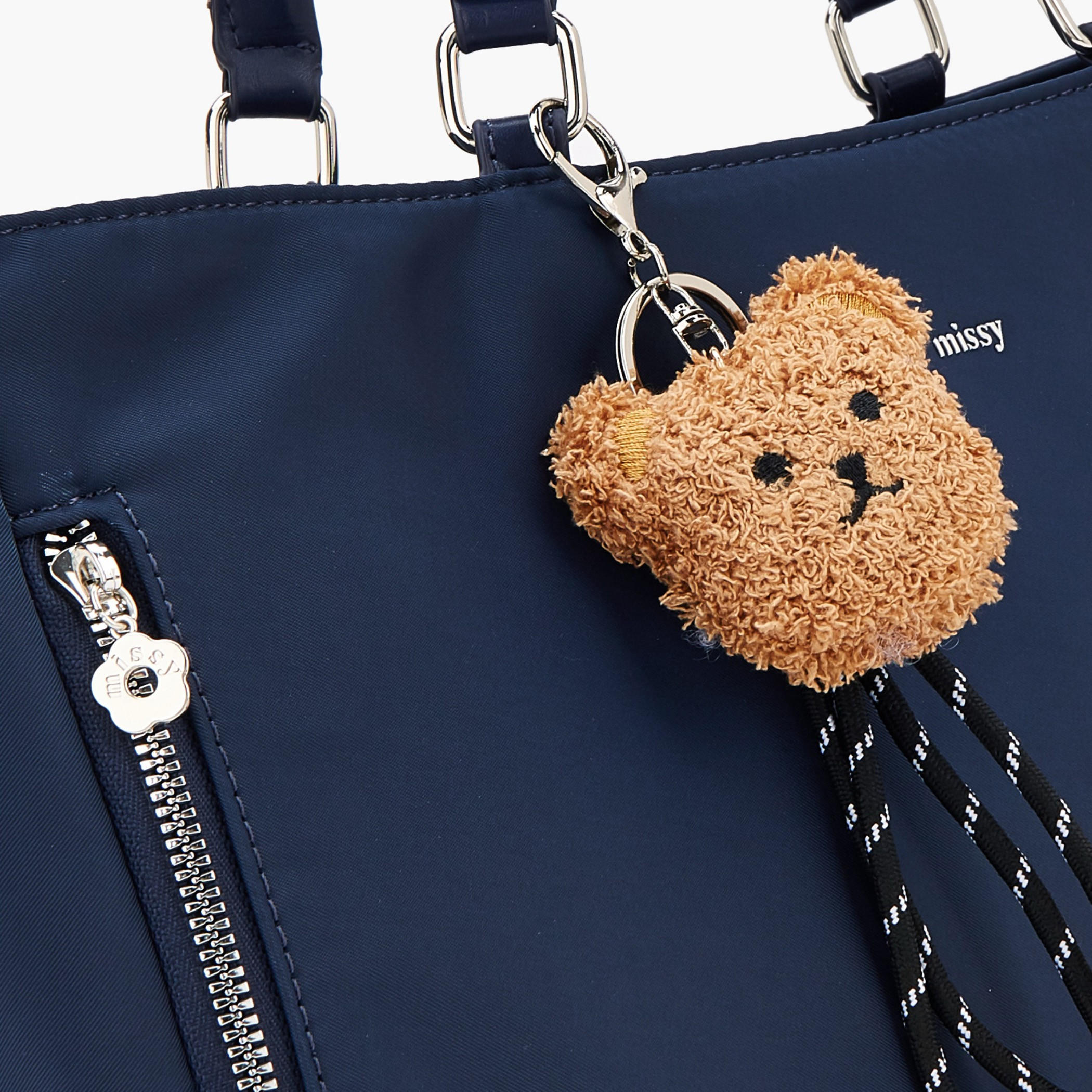 Missy Teddy Bear Charm Tote Bag with Zip Closure-women-bagsandwallets-handbags-image-4