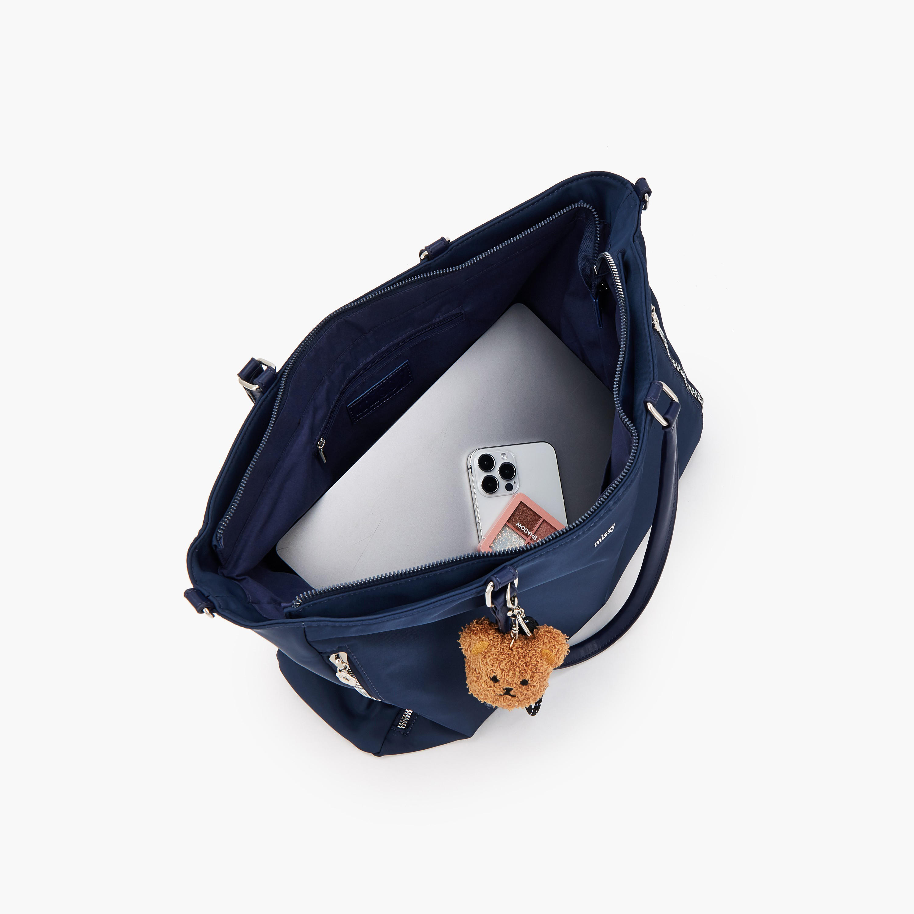 Missy Teddy Bear Charm Tote Bag with Zip Closure-women-bagsandwallets-handbags-image-7