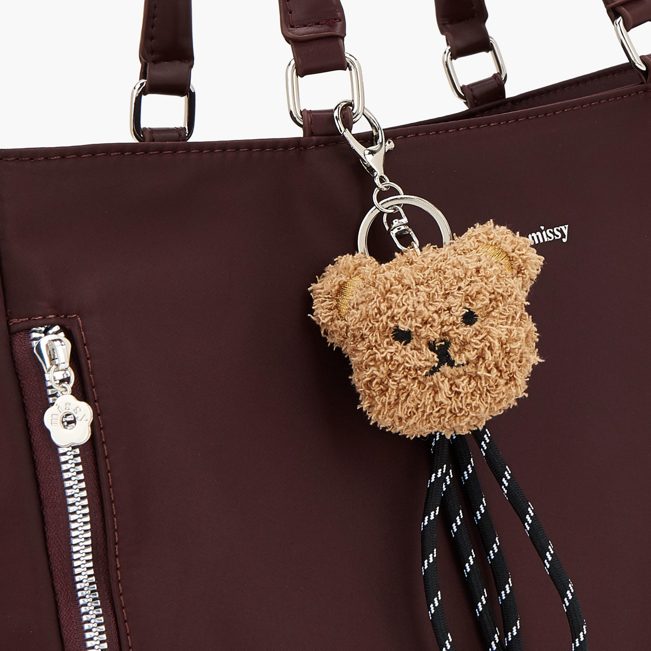 Missy Teddy Bear Charm Tote Bag with Zip Closure-women-bagsandwallets-handbags-image-4