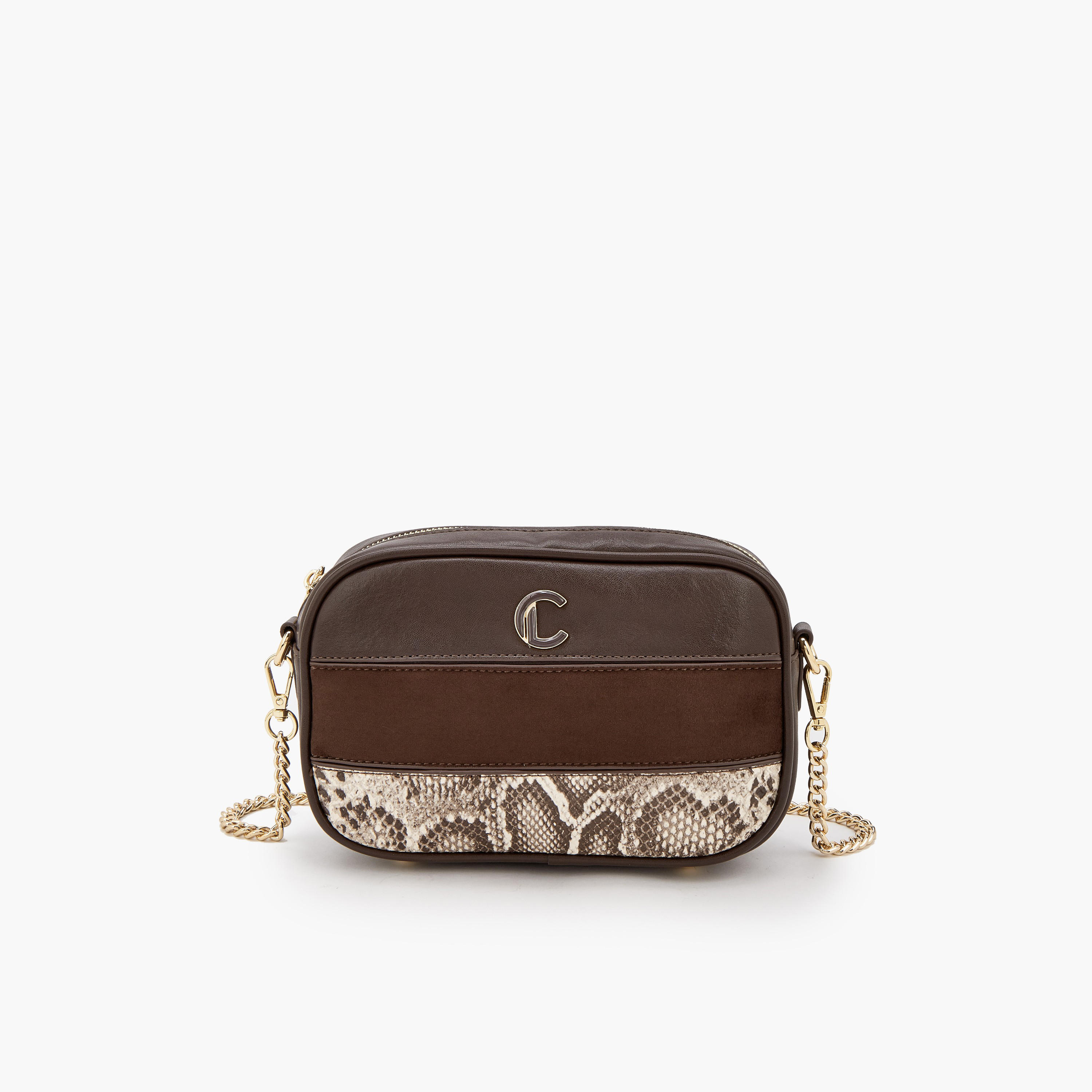 شنطة كروس بودي بطبعات حيوانات وسحاب إغلاق من لو كونفورت-women-bagsandwallets-handbags-image-1