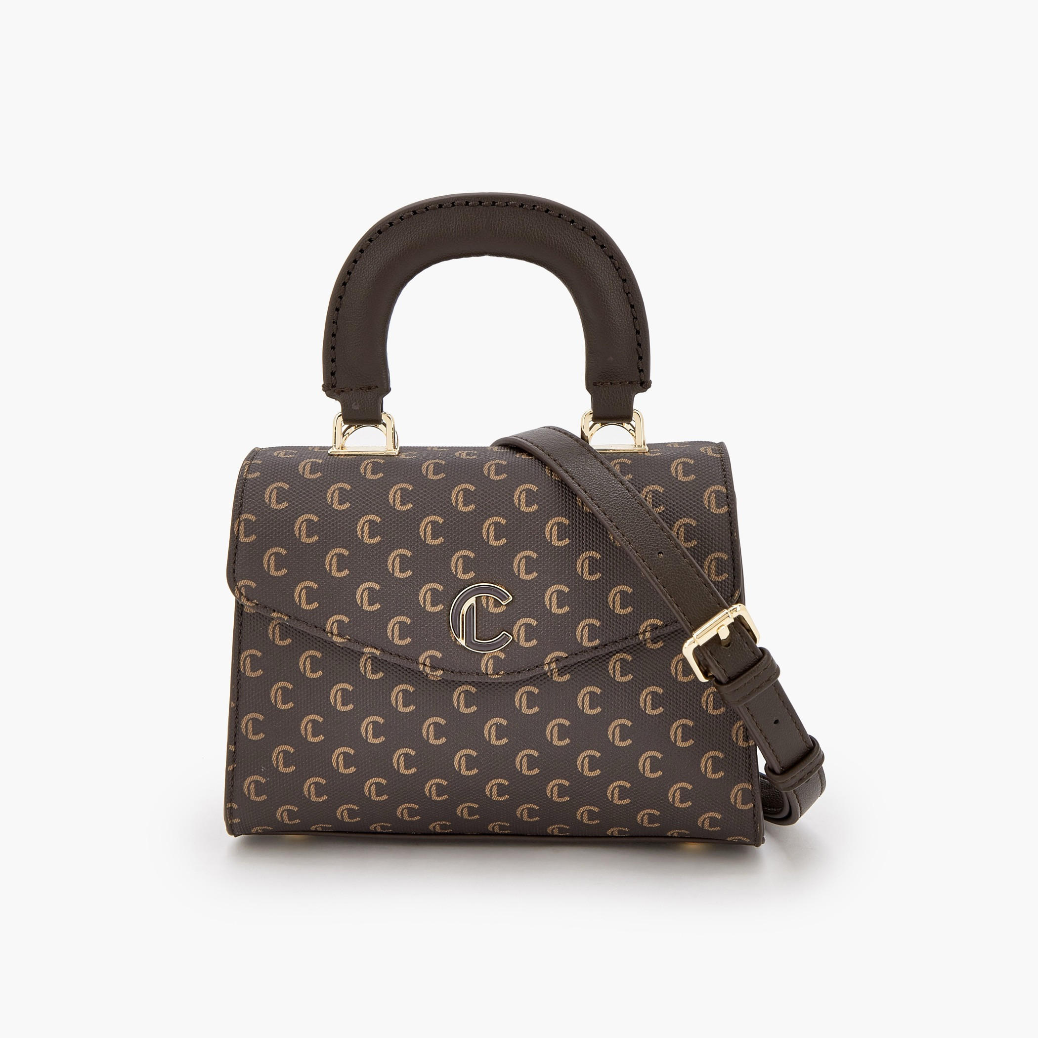 Le Confort Monogram Print Satchel Bag with Top Handle-women-bagsandwallets-handbags-image-1
