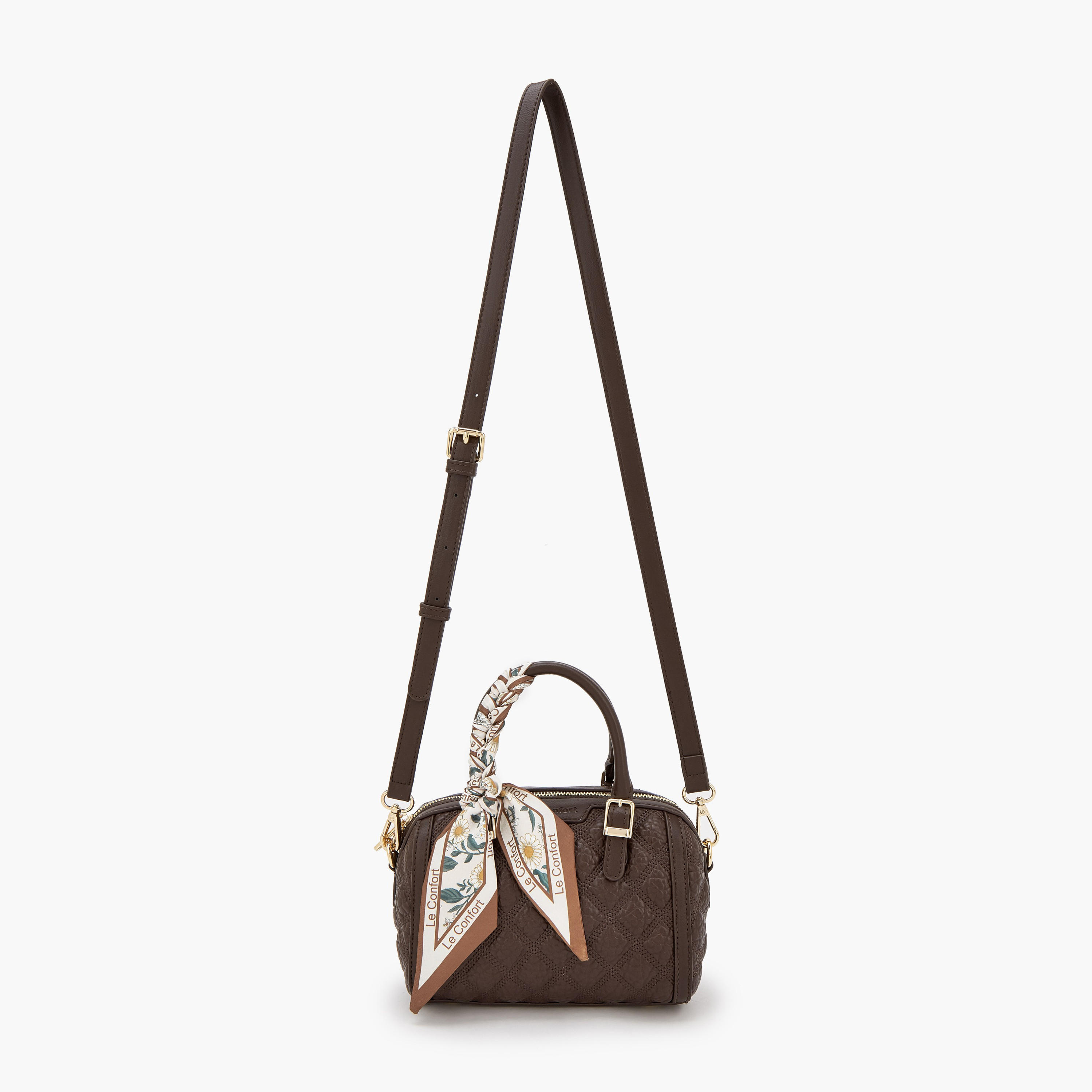 شنطة توت مبطنة بزينة وشاح من لو كونفورت-women-bagsandwallets-handbags-image-2