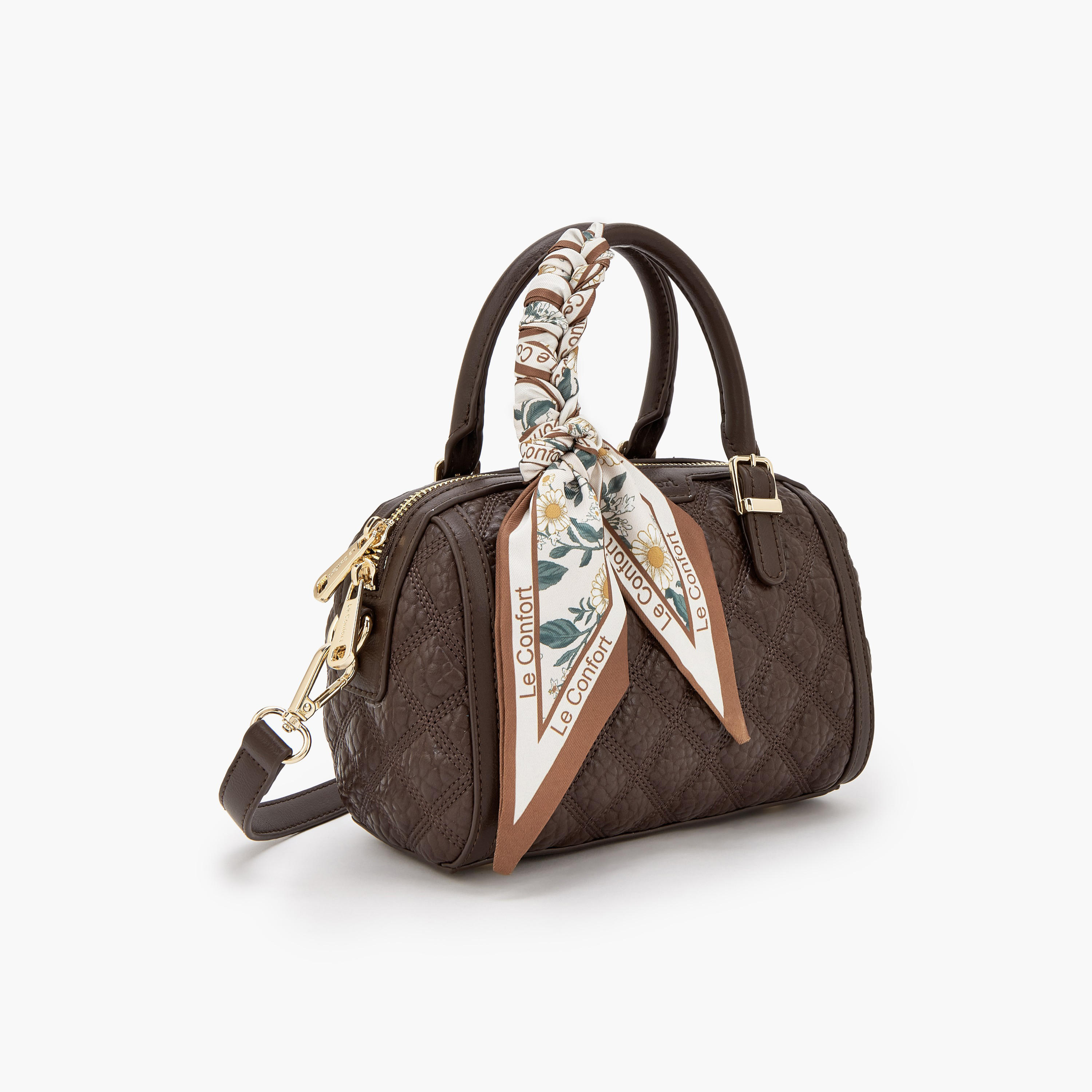 شنطة توت مبطنة بزينة وشاح من لو كونفورت-women-bagsandwallets-handbags-image-3