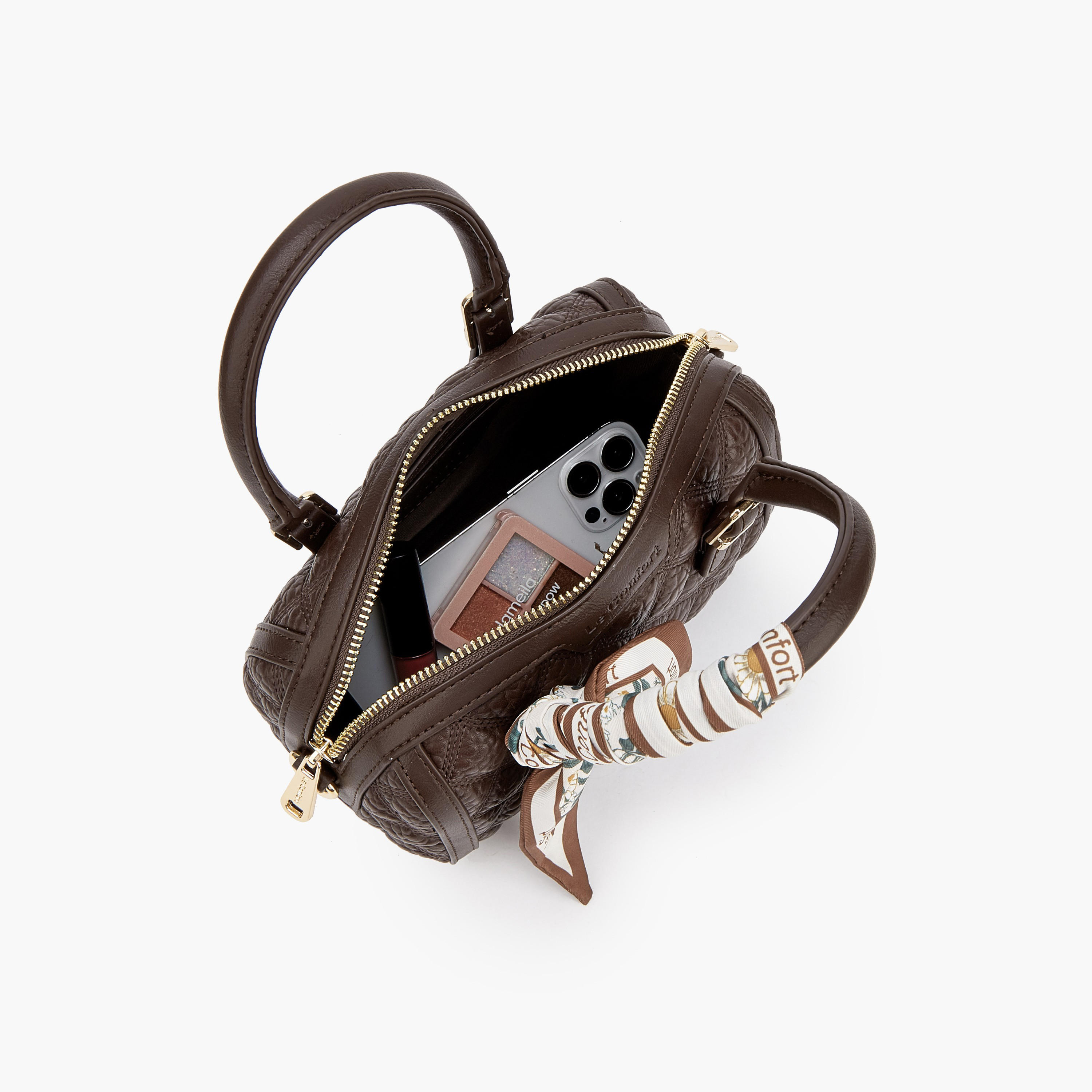 شنطة توت مبطنة بزينة وشاح من لو كونفورت-women-bagsandwallets-handbags-image-7