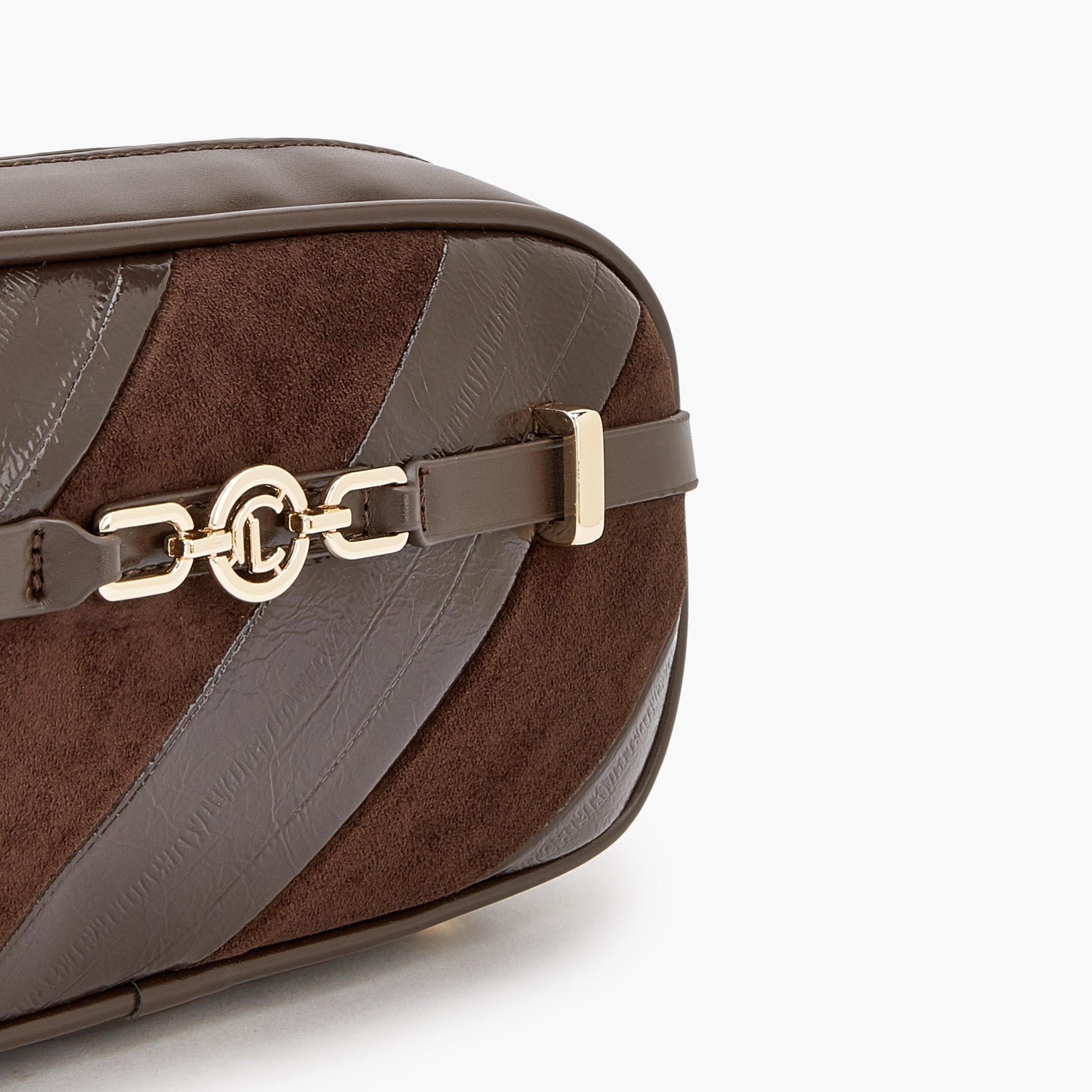 Le Confort Striped Crossbody Bag with Zip Closure-women-bagsandwallets-handbags-image-4